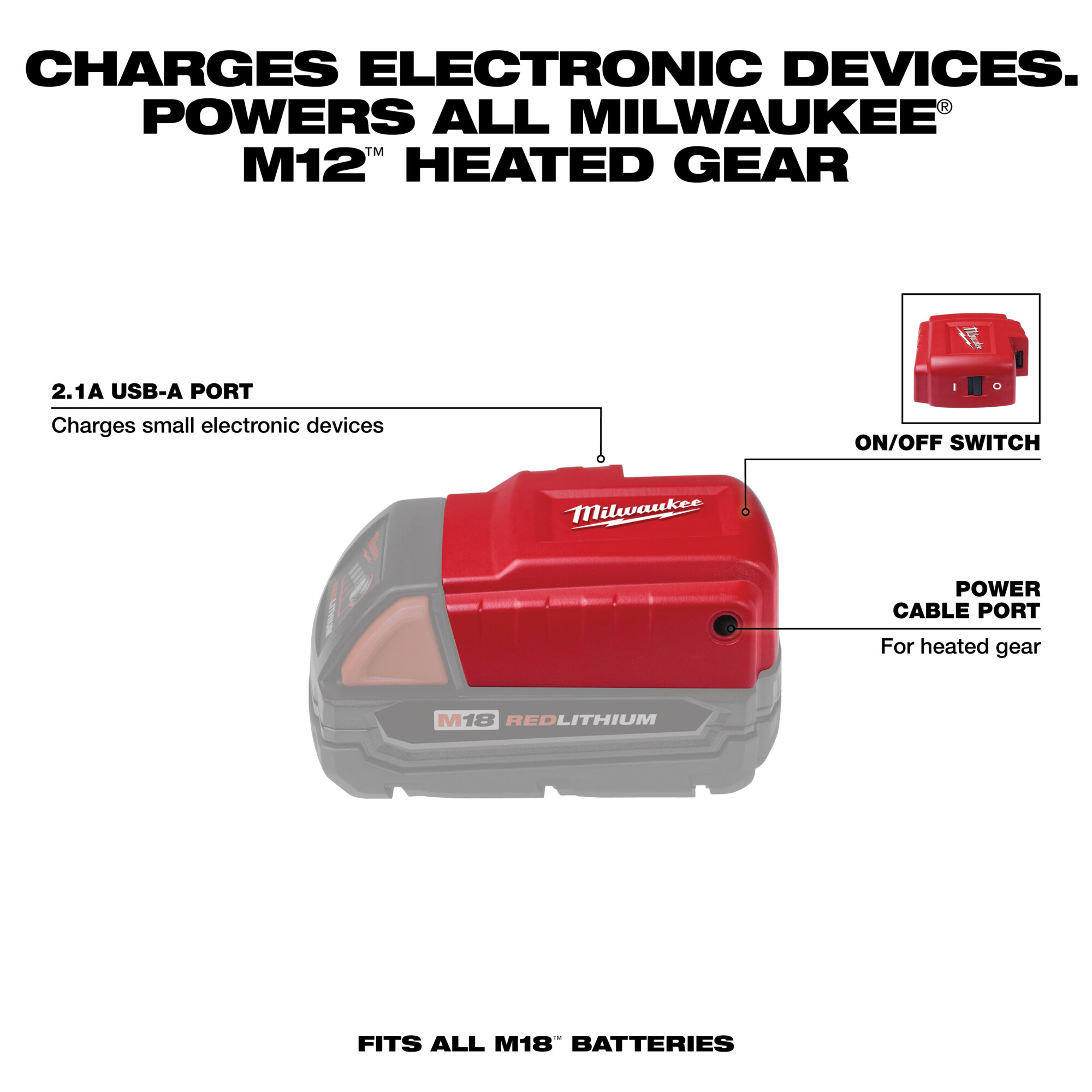 Milwaukee M18 Portable Power Source, Model 49242371 Northern Tool