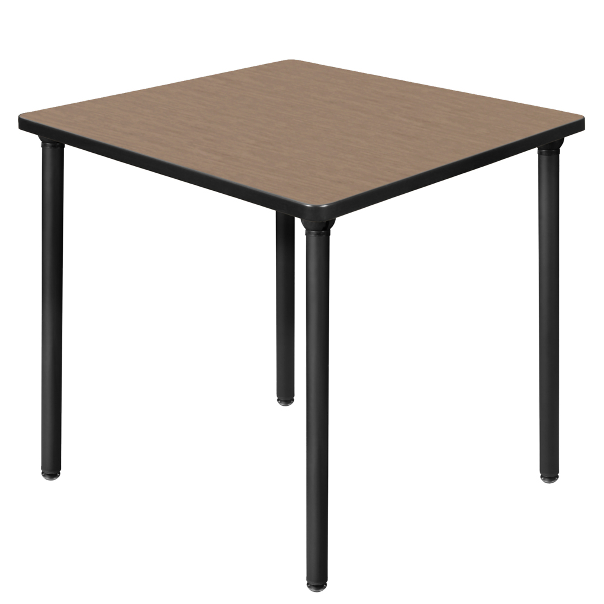 Regency Kee Square Breakroom Table — 36in., Noble Oak Top, Black Folding Legs, Model# TBF3636NOBK
