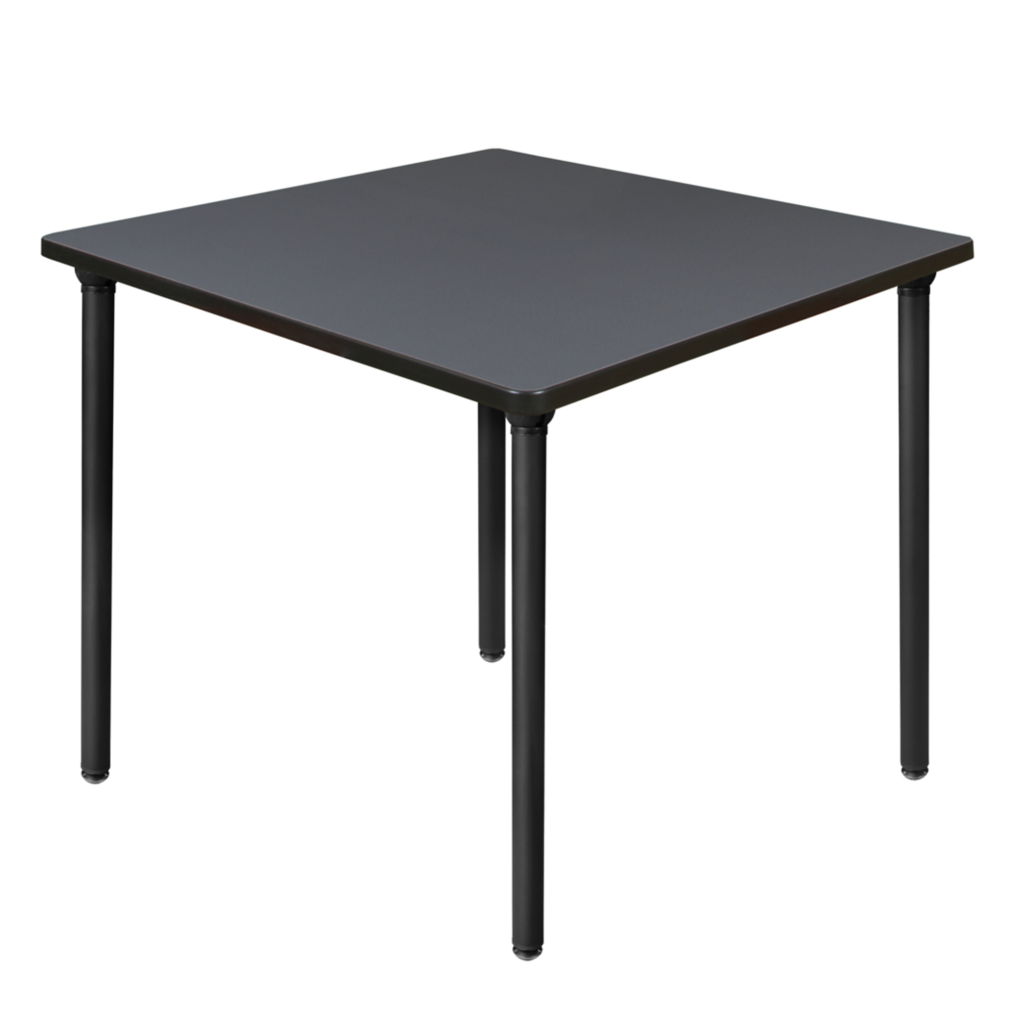Regency Kee Square Breakroom Table — 36in., Grey Top, Black Folding Legs, Model# TBF3636GYBK