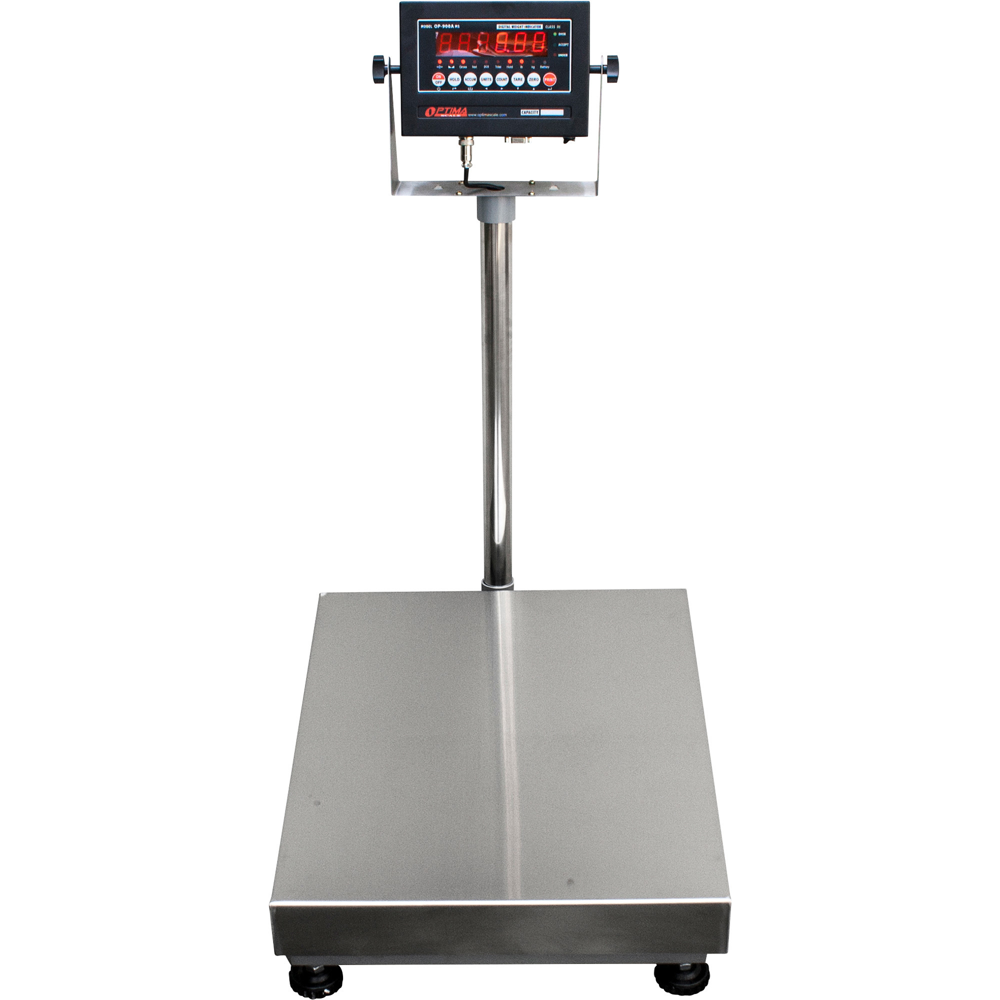 Optima Scale 20in.L x 16in.W Bench Scale — 400-Lb. Capacity, 0.05-Lb.  Display Increments, Model# OP-915-1620-400