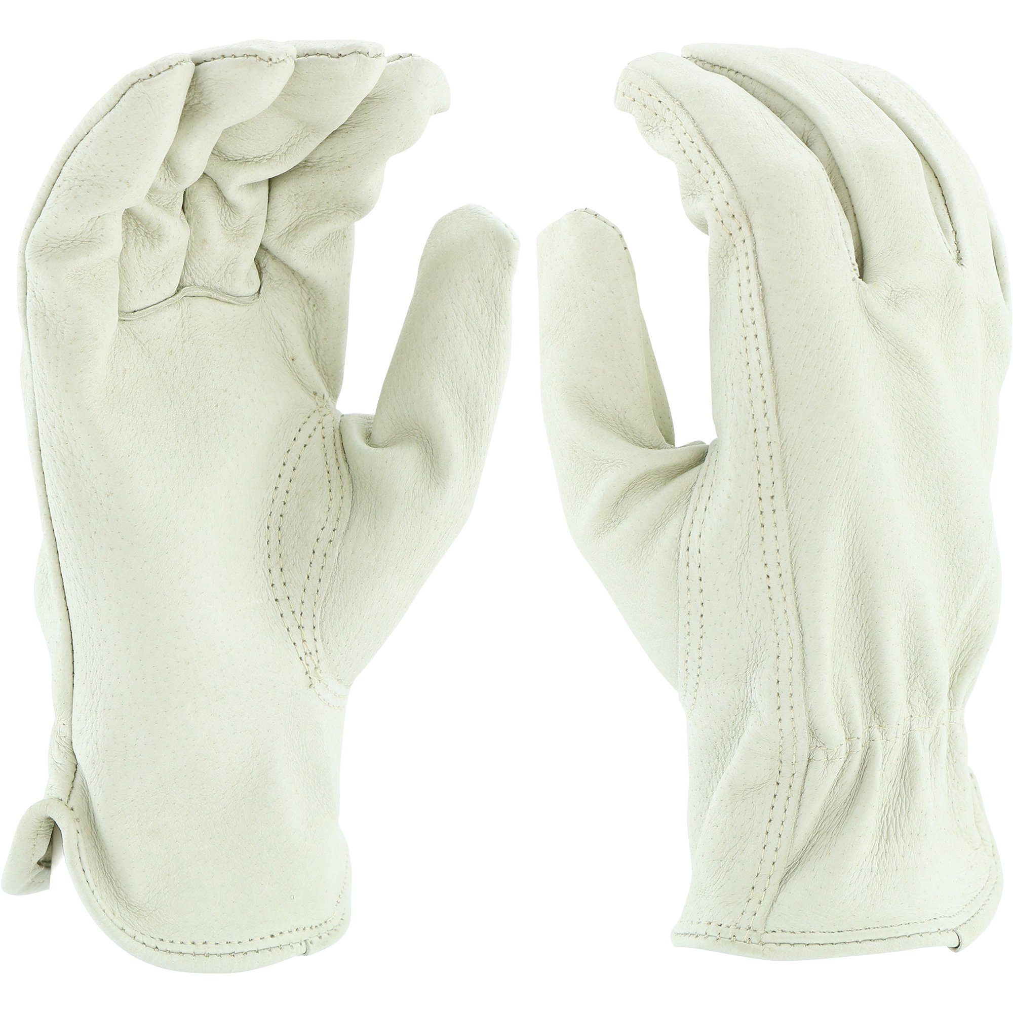 West Chester Protective Gear Men's Pigskin Driver Gloves — White ...