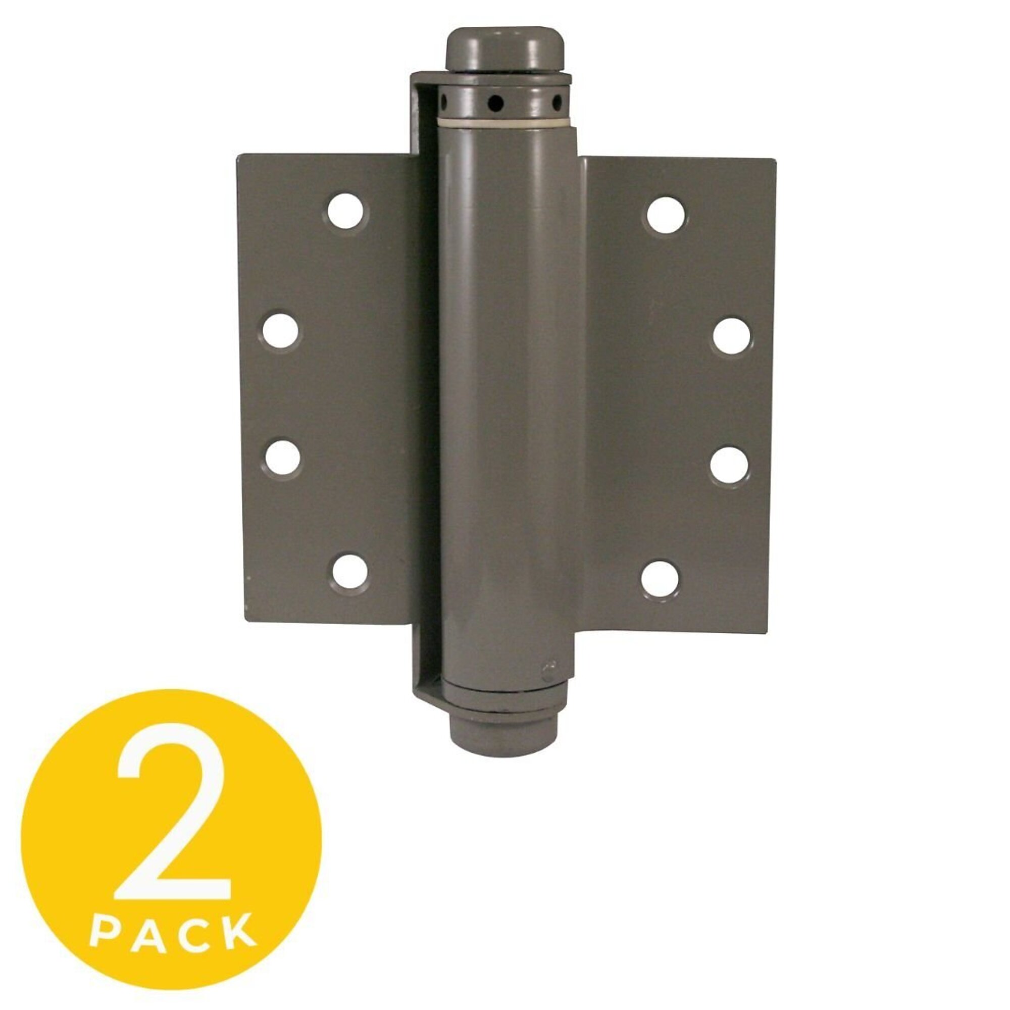 Trans Atlantic Single Acting Barrel Spring Squared Hinge — 6in. x 4.5in., Prime Coat, Non-Removable Pin, Set of 2, Model# DH-5579645-USP