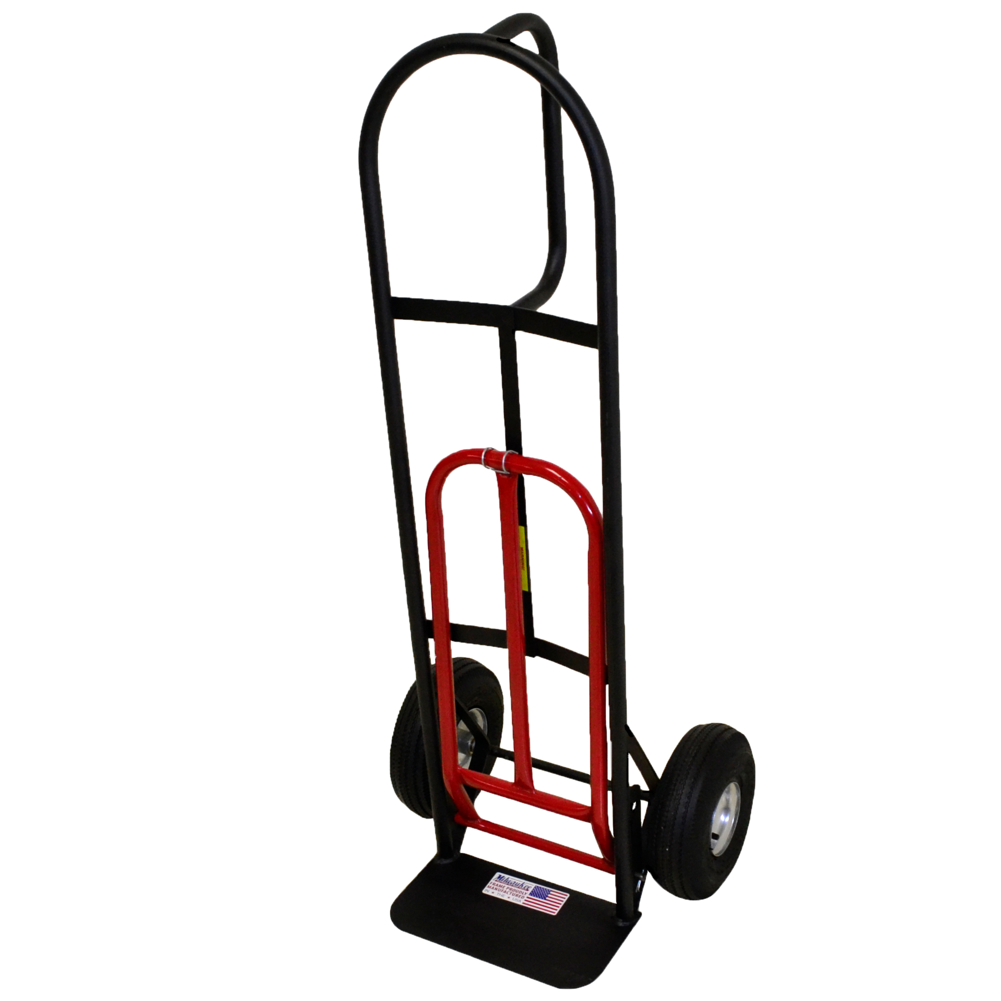 Milwaukee Hand Truck — 800-Lb. Capacity, D-Handle, 10in. Pneumatic Tires, Folding Nose Plate, Model# DC49515