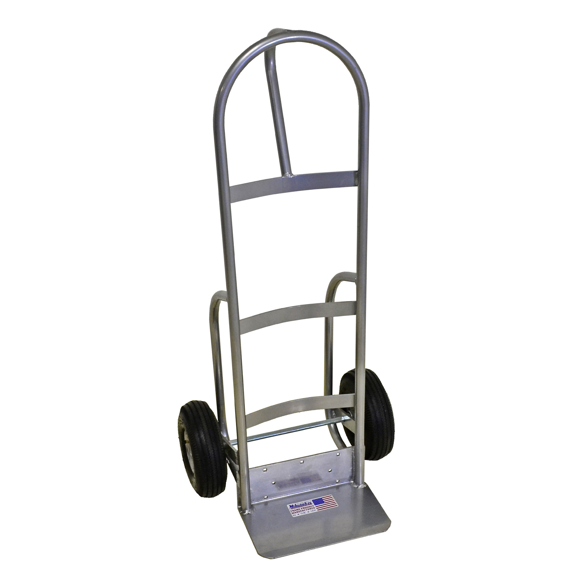 Milwaukee Hand Trucks P-Handle Hand Truck — 800-Lb. Capacity, Aluminum, 10in. Pneumatic Tires, Model# DC49262
