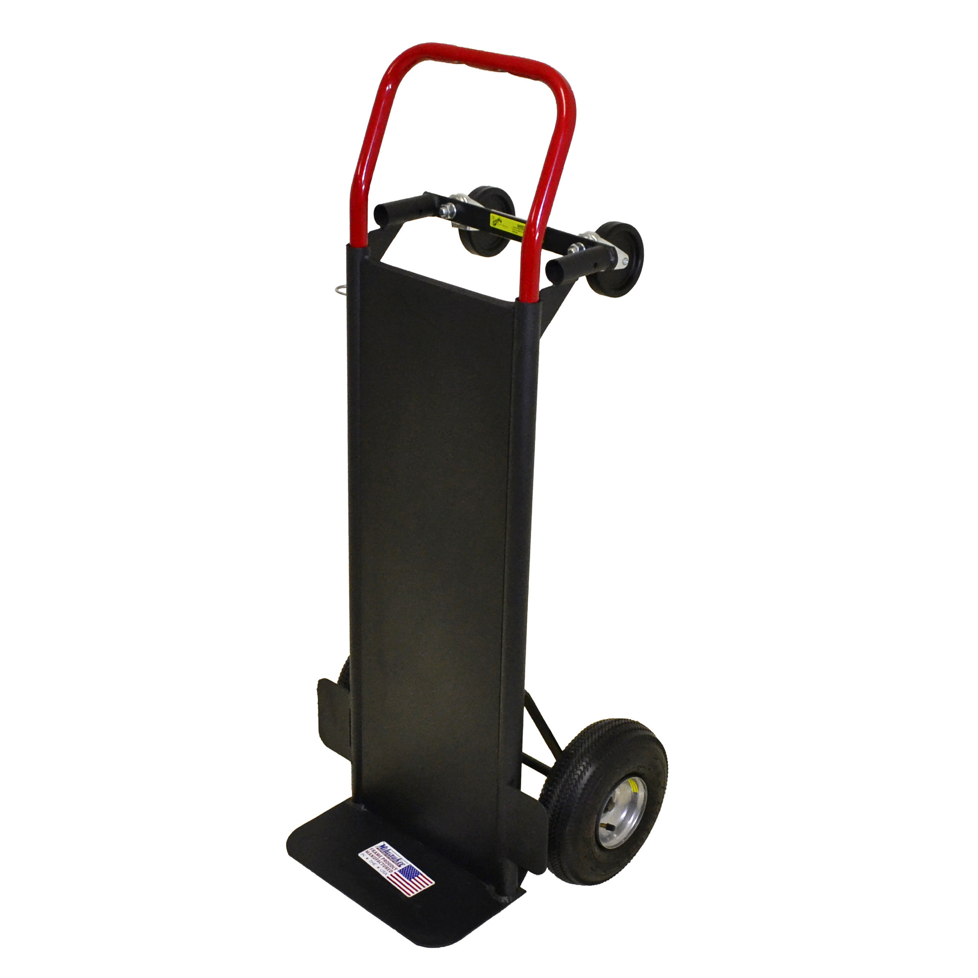 Milwaukee Heavy-Duty Convertible Hand Truck — 800-Lb. Capacity, 10in. Pneumatic Tires, 4in. Swivel Casters, Model# DC30087