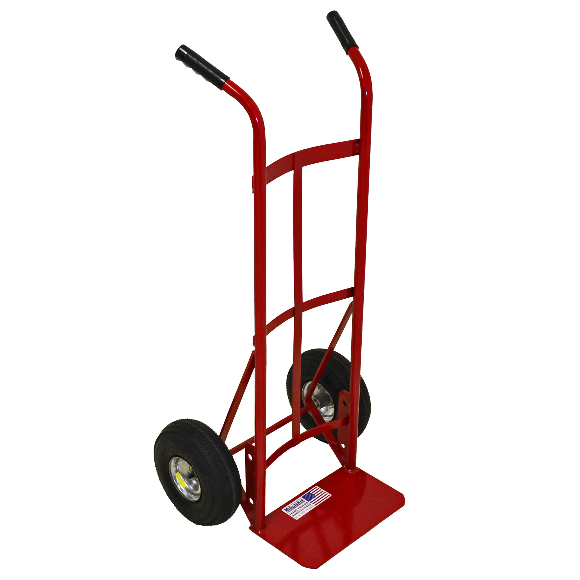 Milwaukee Dual Handle Hand Truck — 800-Lb. Capacity, Steel, 10in. Pneumatic Tires, Model# DC40135