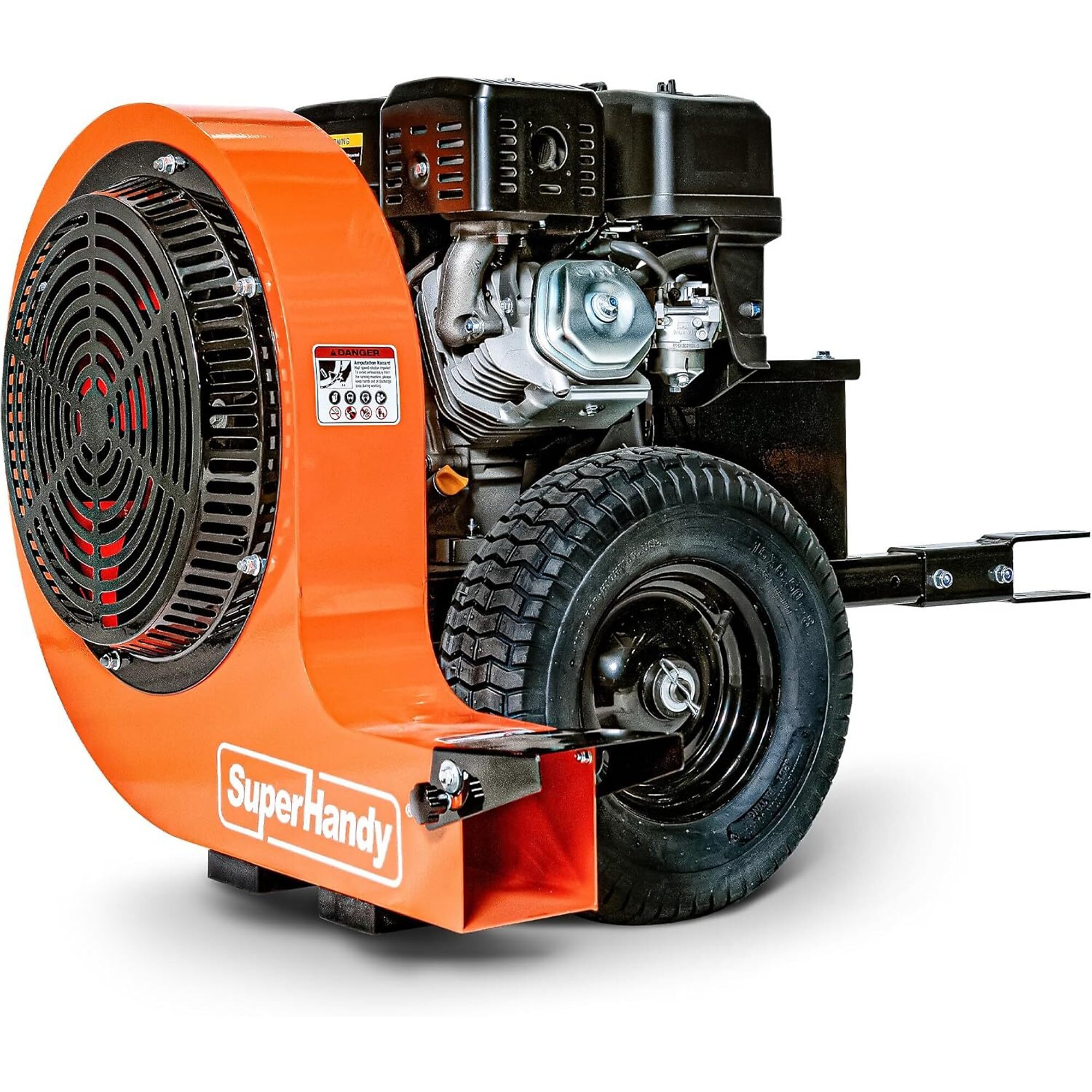 SuperHandy Tow-Behind Leaf Blower — 15HP, 207 MPH, 3000 CFM, Metal Impeller, Adjustable Airflow, Clevis Pin Hitch, Model# TRI-GUO139