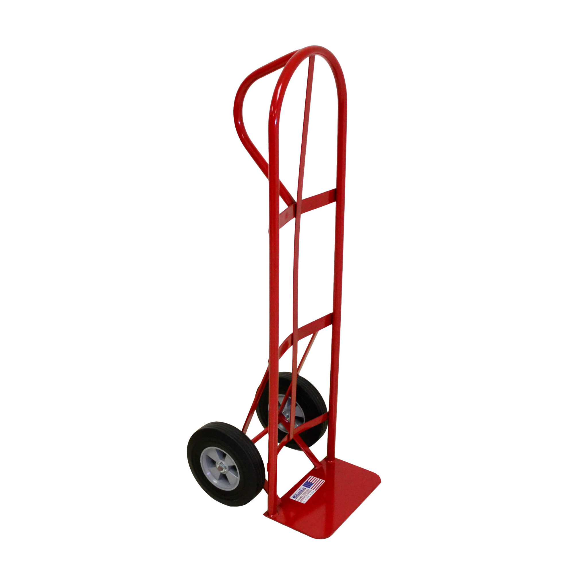 Milwaukee Hand Trucks P-Handle Hand Truck — 800-Lb. Capacity, 10in. Solid Tires, Steel, Model# DC47118