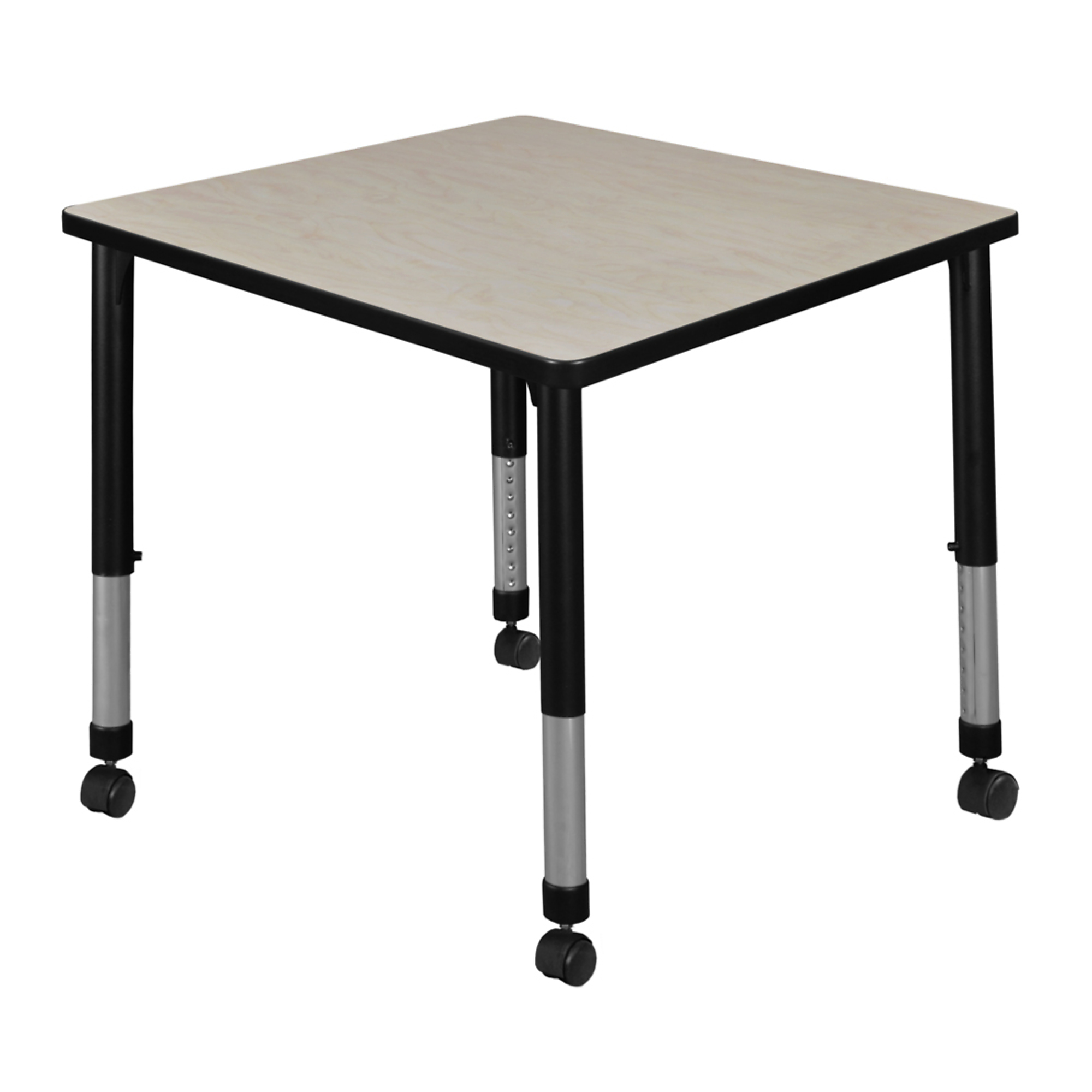 Mobile Activity Table Regency Kee 30 in. Square Height Adjustable Mobile Classroom Activity ...