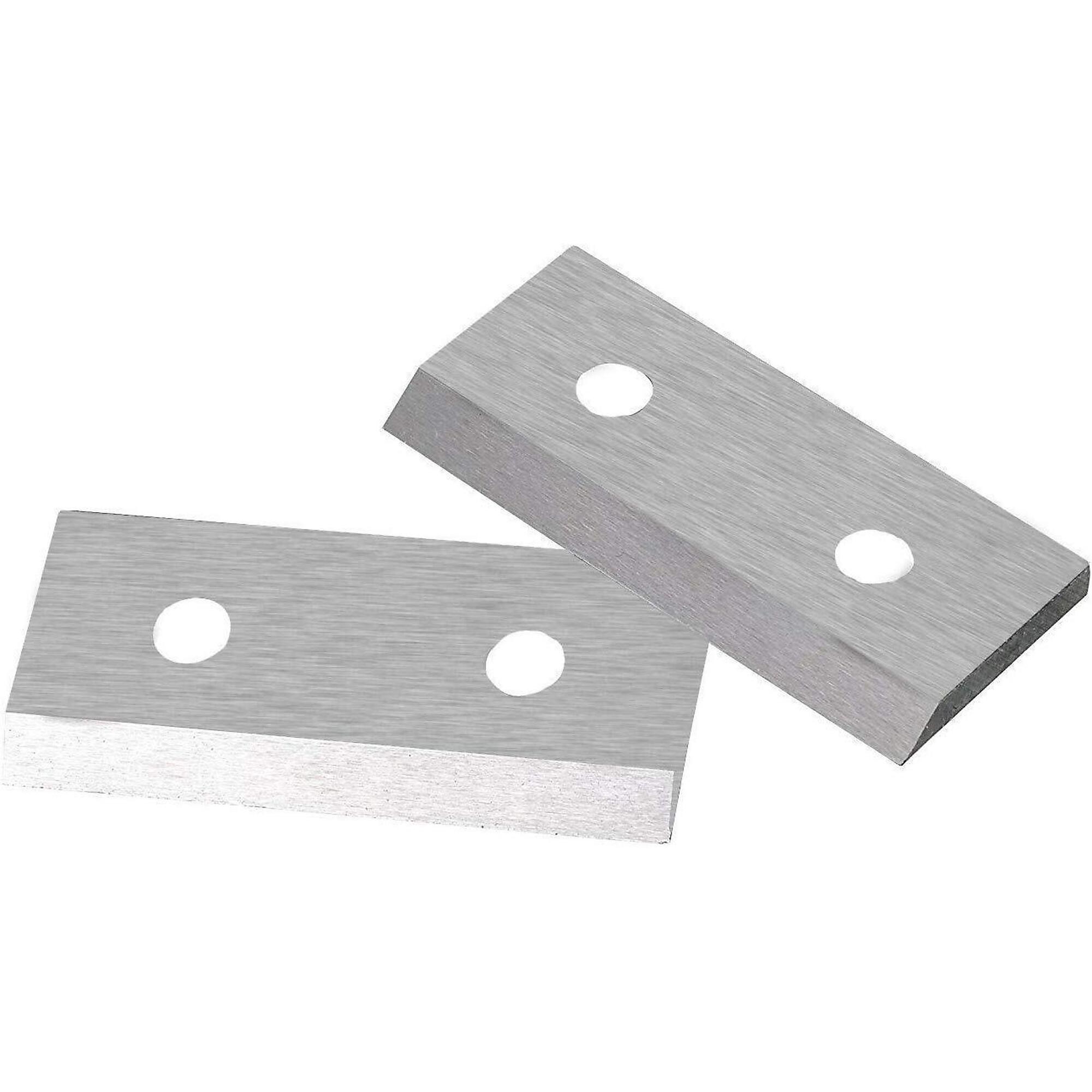 SuperHandy Replacement Blades for Landworks Wood Chipper Mulcher Shredder — 2 Pcs, 3.5in. x 1.375in. x 0.25in., CR12Mov Steel, Model# TRI-GUO024