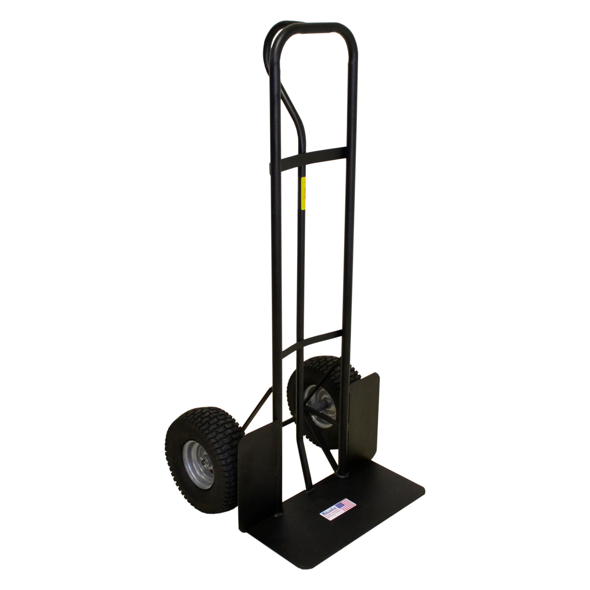 Milwaukee Hand Trucks P-Handle Hand Truck — 1000-Lb. Capacity, 12in. x 24in. Toe Plate, 15in. Pneumatic Tires, Model# DC49977