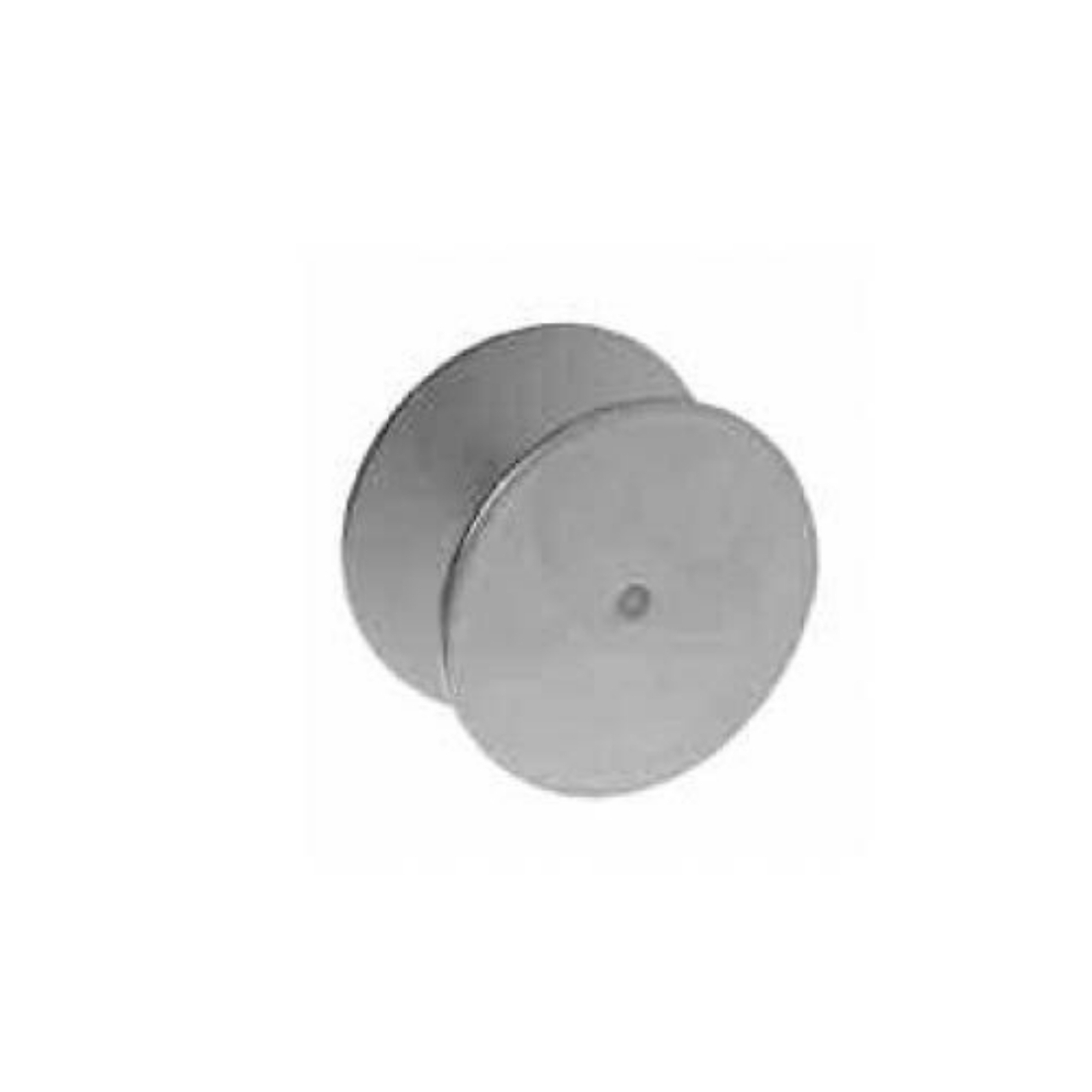 Trans-Atlantic Door Hole Filler Cover — 2-3/8in., Brushed Chrome, Model# DL-DX161-US26D