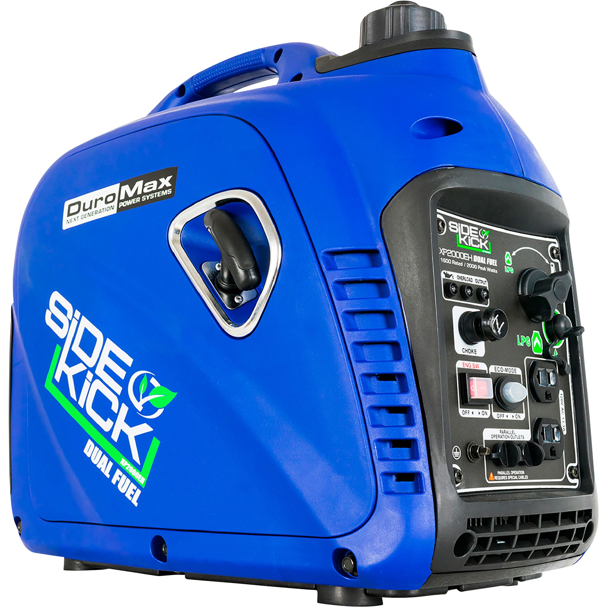 DuroMax Dual Fuel Digital Inverter Generator — 2000 Surge Watts, 1600 Rated Watts, CARB Compliant, Model# XP2000EH