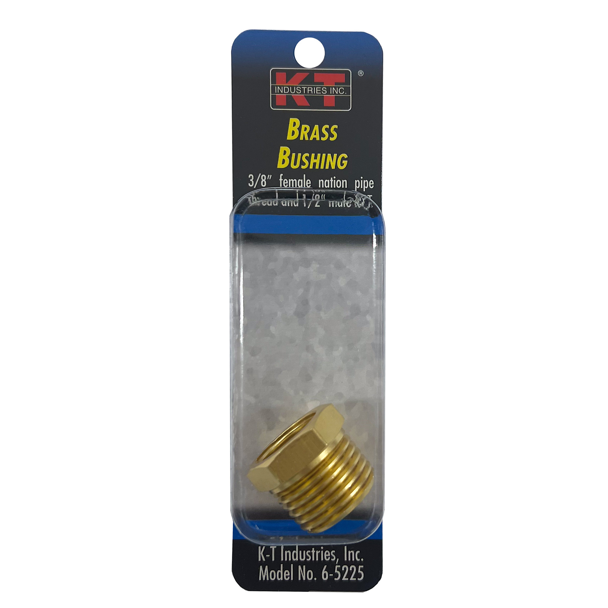 K-T Industries Bushing — 3/8in. Female NPT x 1/2in. Male NPT, Model# 6-5225
