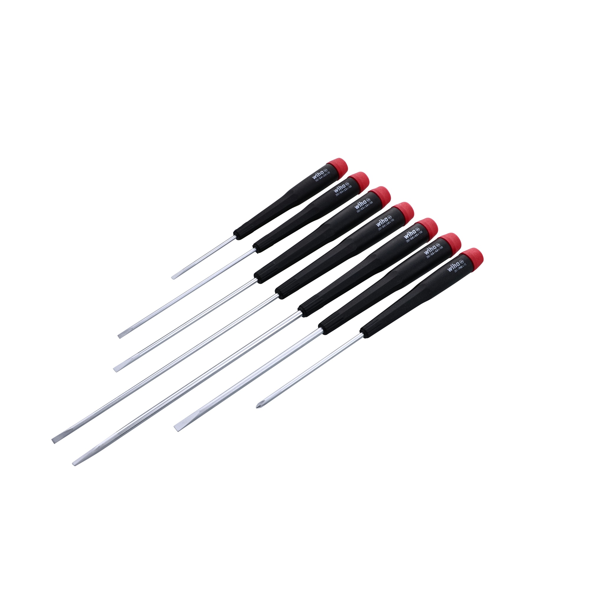 Wiha Tools 7 Piece Precision Slotted and Phillips Screwdriver Set, Model #26092