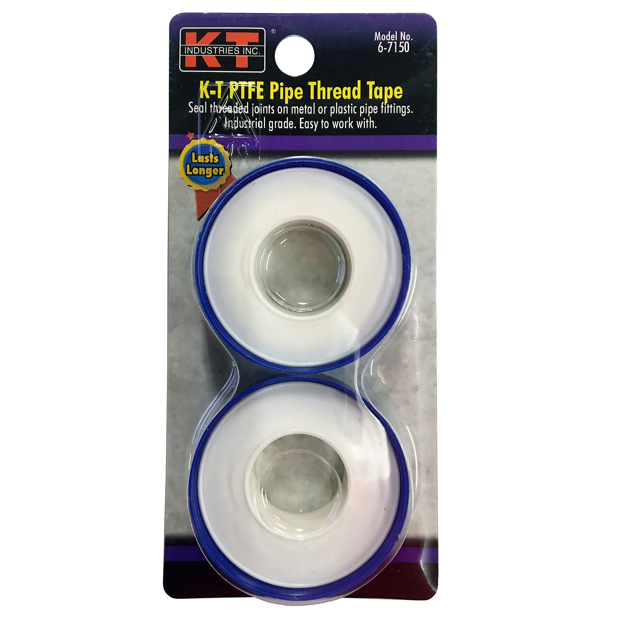 K-T Industries Teflon Pipe Tape — 1/2in. x 520in., Model# 6-7150