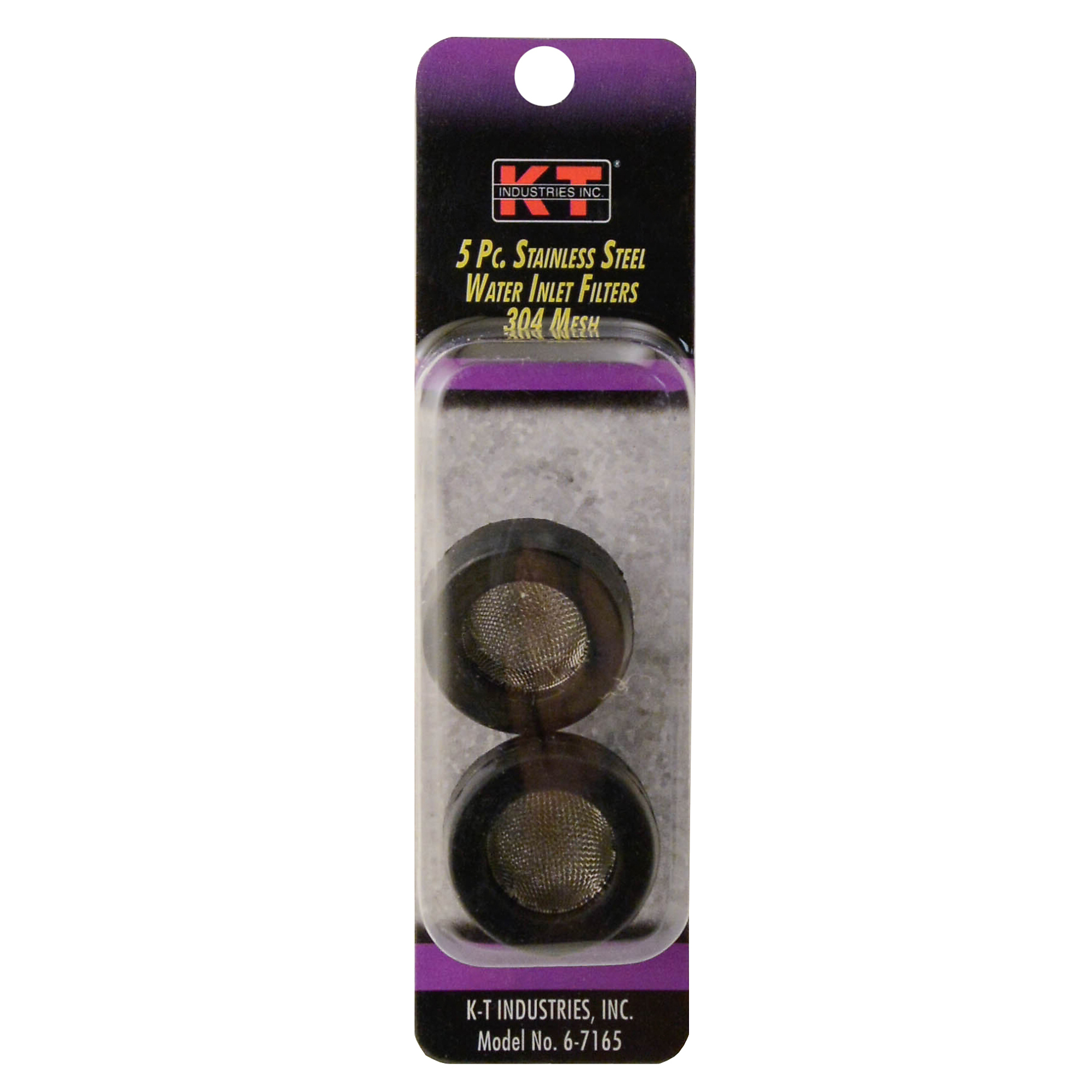K-T Industries Water Inlet Filters — 5 Pcs, Model# 6-7165