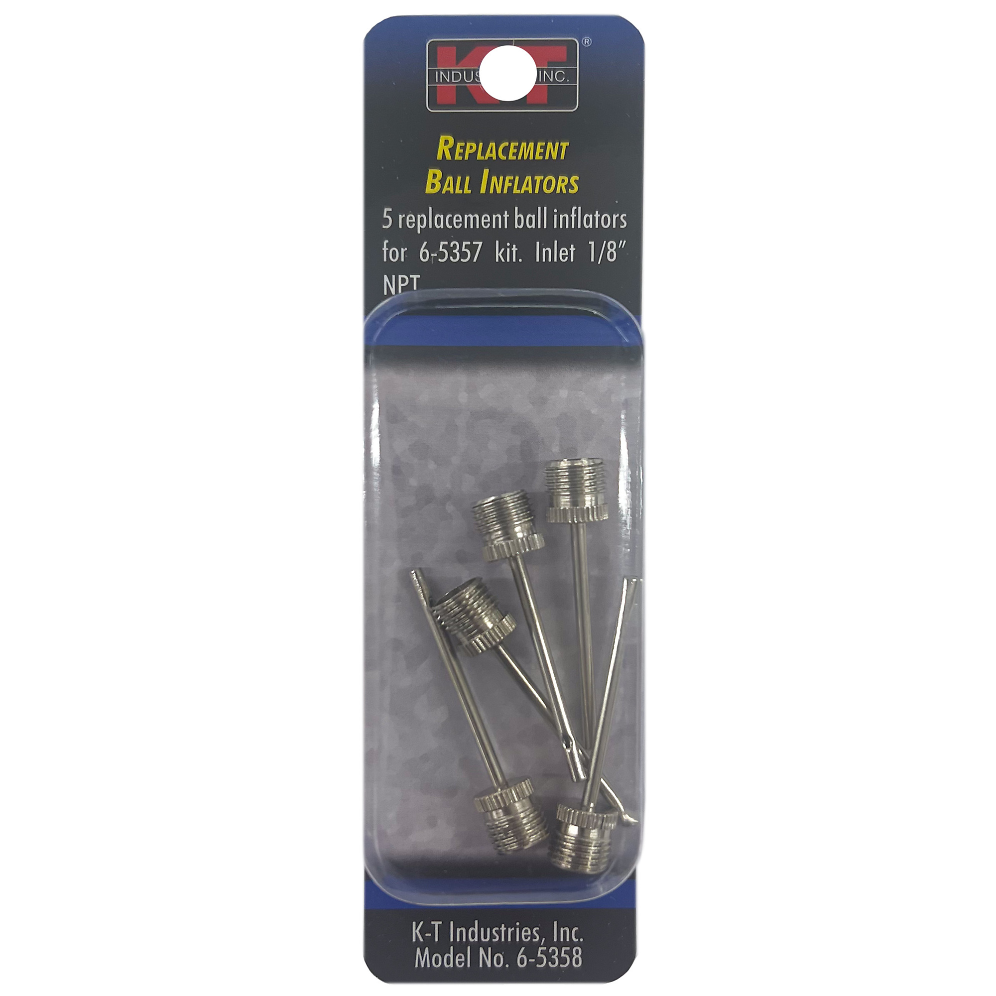 K-T Industries Replacement Needle Fillers — 5 Pcs, 1/8in. NPT, Model# 6-5358