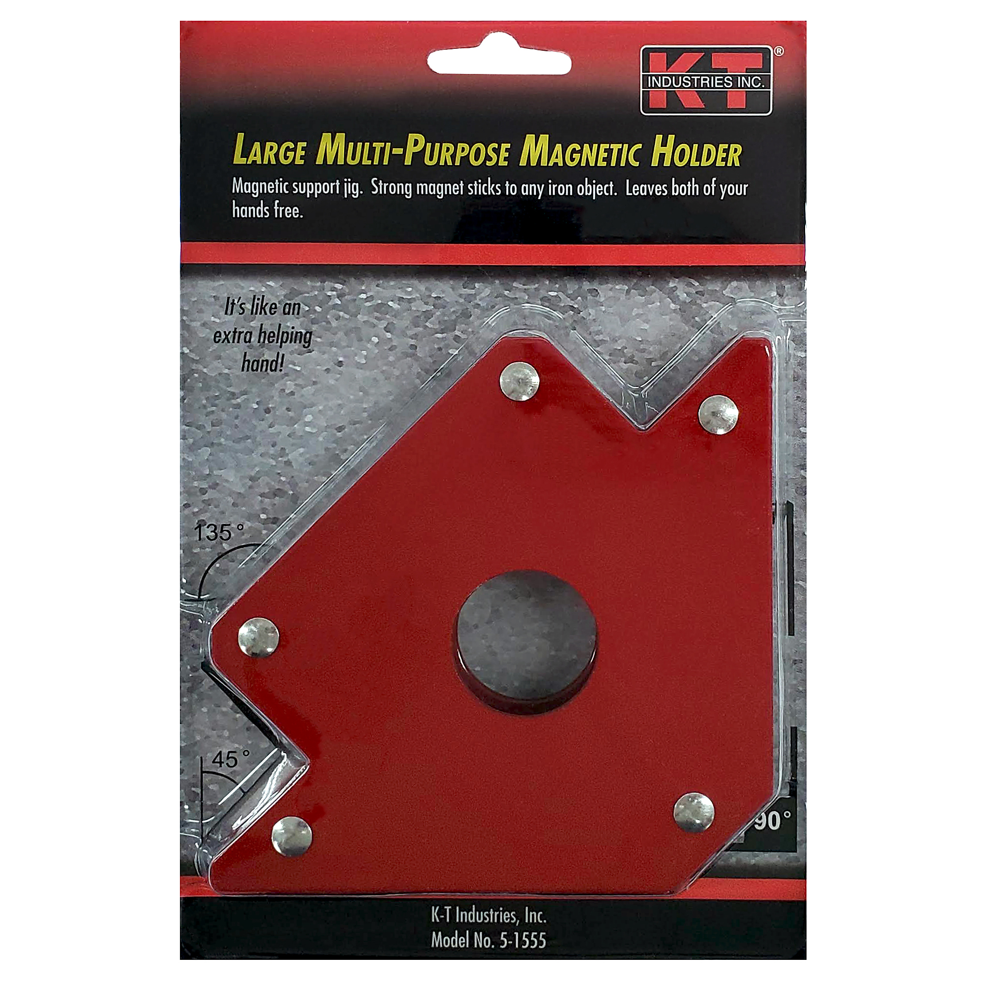 K-T Industries Large Magnetic Holder — Strong Anisotropic Ferrite Magnet, Model# 5-1555