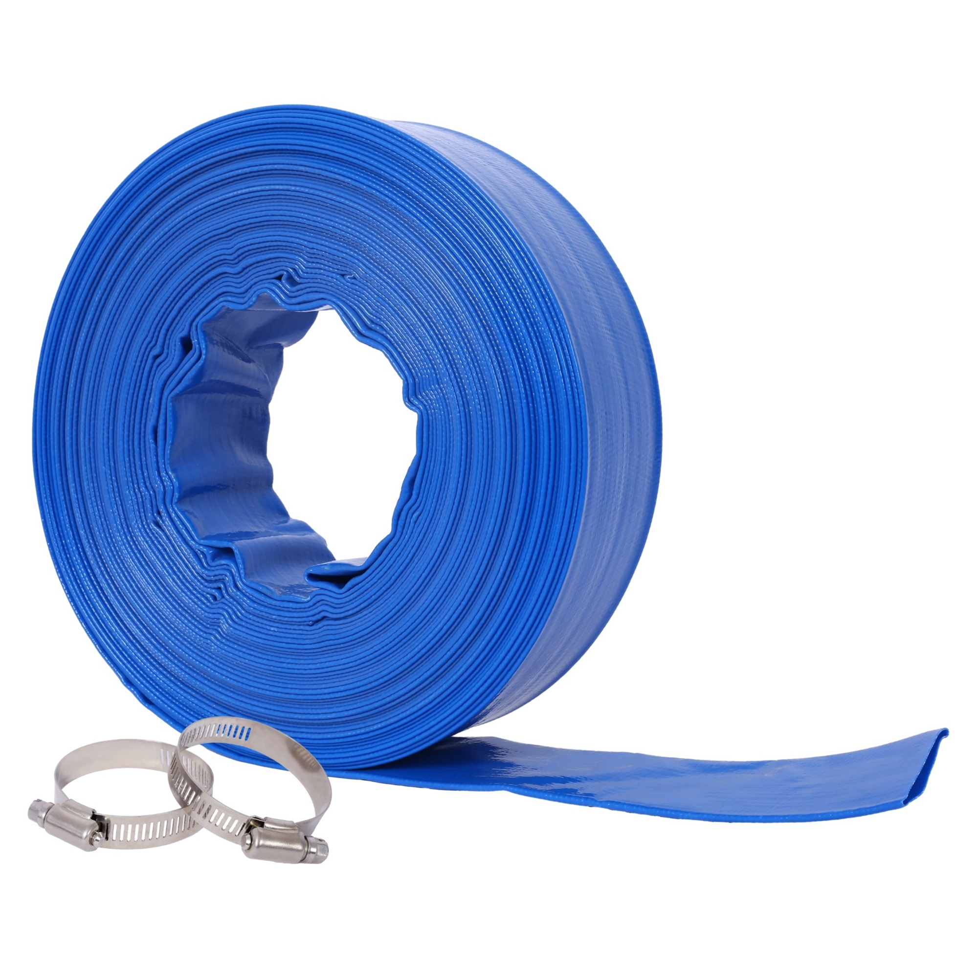 Progreen Water Discharge Hose — 2in. x 100ft., Reinforced, 90 PSI, Leak-Proof, Model# BAC-W465P203214