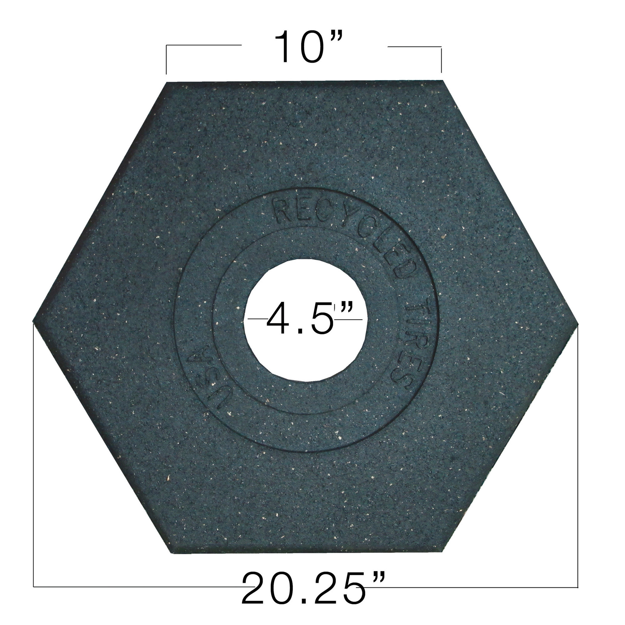 Plasticade 10-Lb. Base for Watchtower Delineator, Black, Model# 7200-RB-10