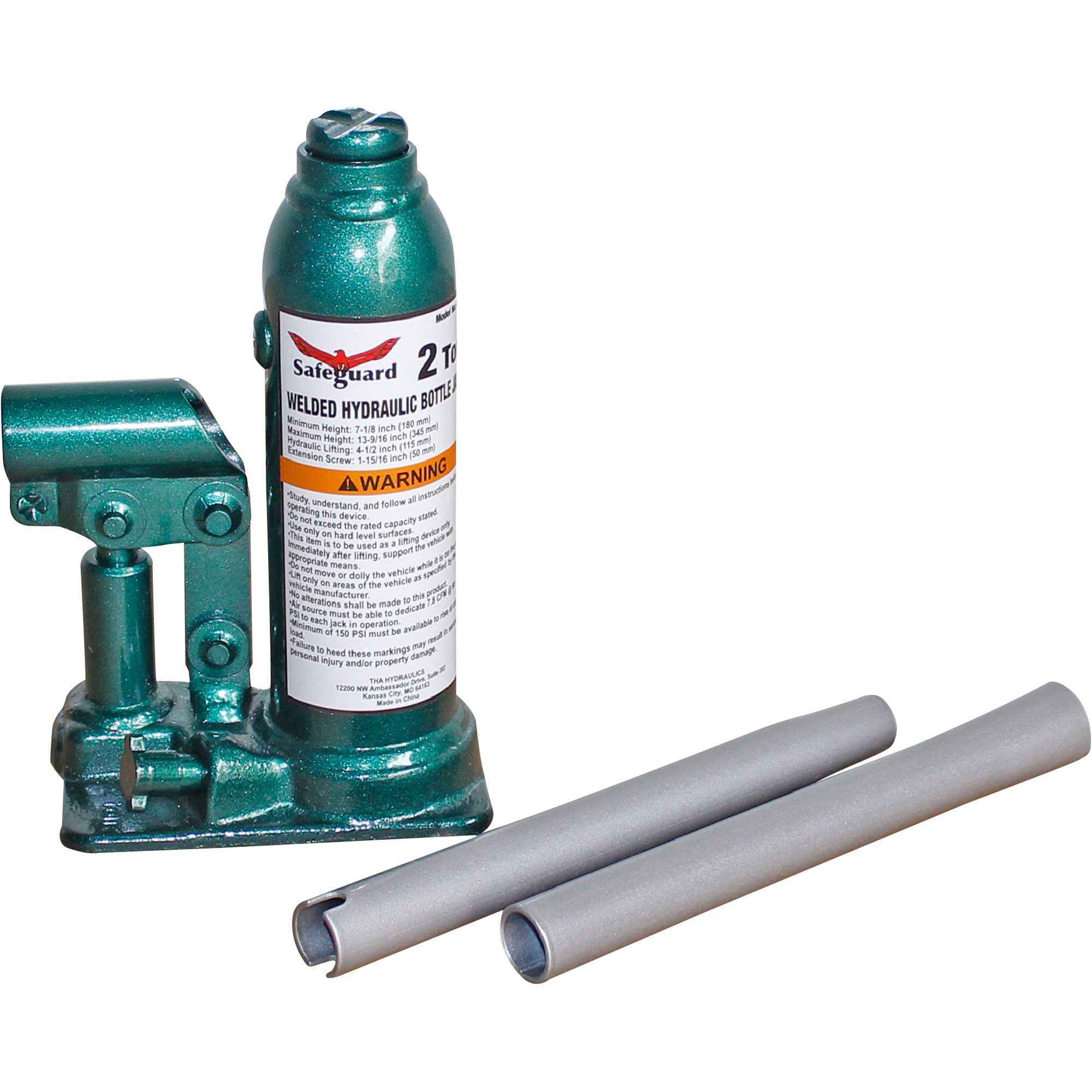 Safeguard 2-Ton Hydraulic Bottle Jack — Model# 61020 Northern Tool