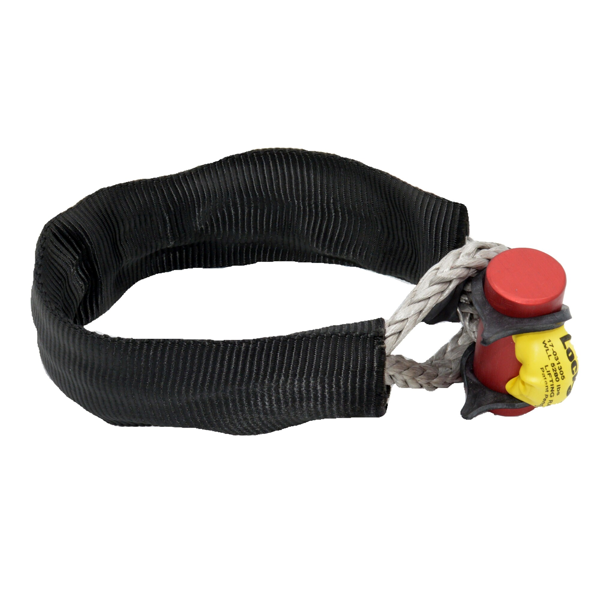 LockJaw, Flexible Synthetic Soft Shackle, Lifting Rated, Working Load Limit 5280 lb, 3in Working Diameter, Kevlar Protective Sleeve, Model# 17-031305K