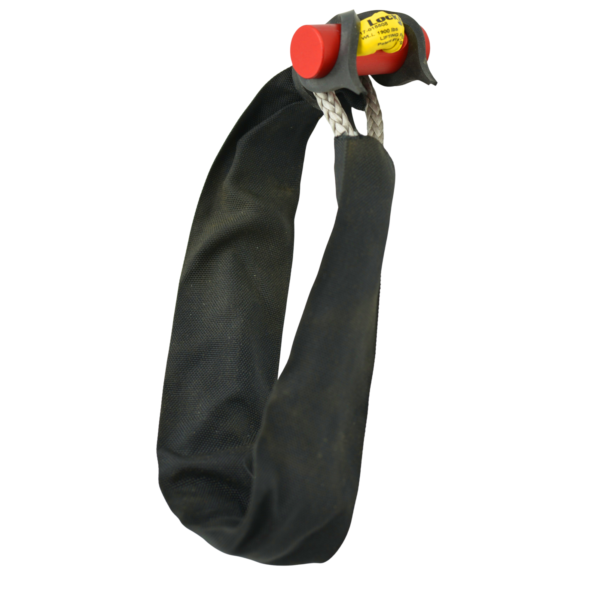 LockJaw, Flexible Synthetic Soft Shackle, Lifting Rated, Working Load Limit 1,800 lb, 4.5in Working Diameter, Kevlar Protective Sleeve, Model# 17-018808K