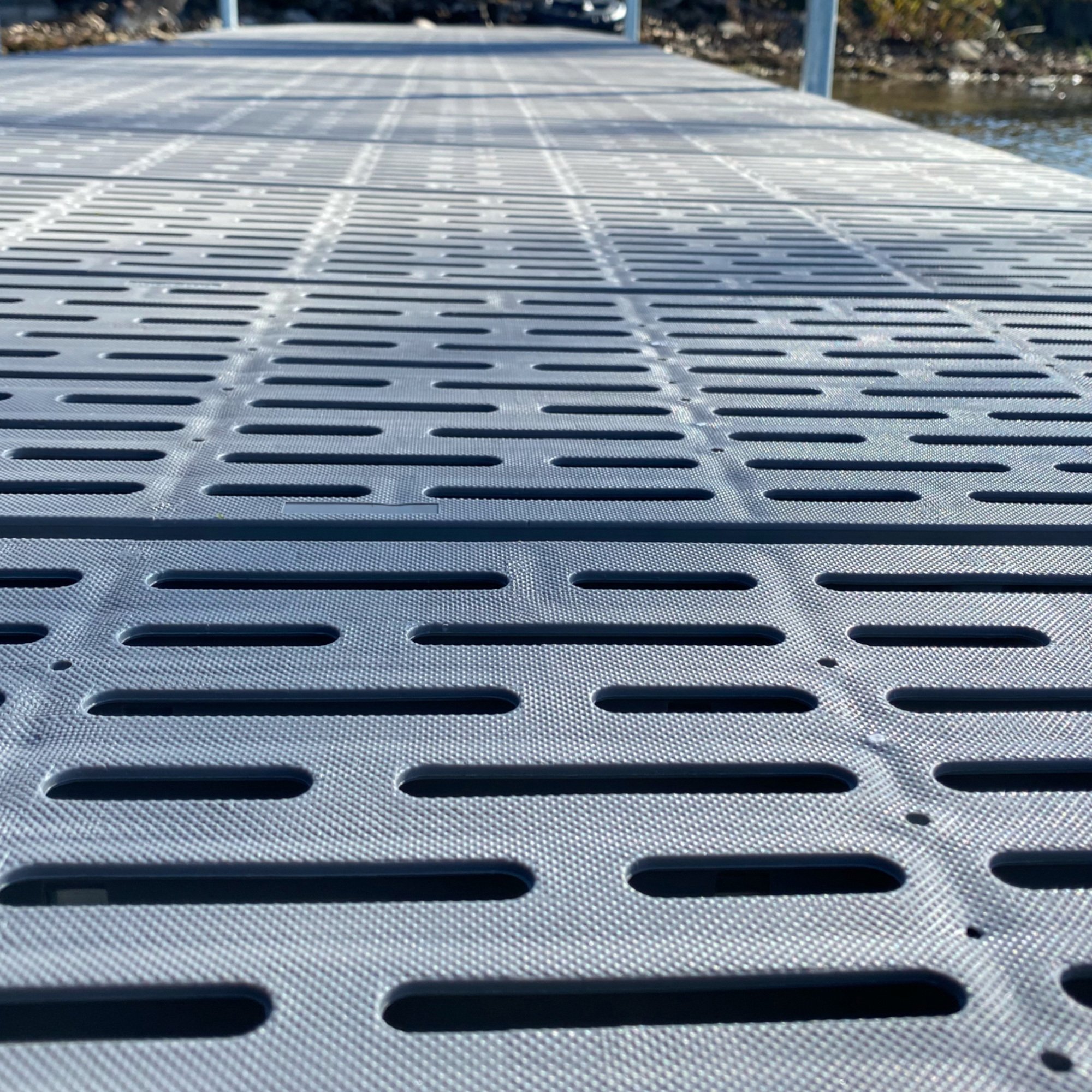 Patriot Docks 4ft. x 8ft. Universal Shore Ramp Kit — Poly Deck Panel ...