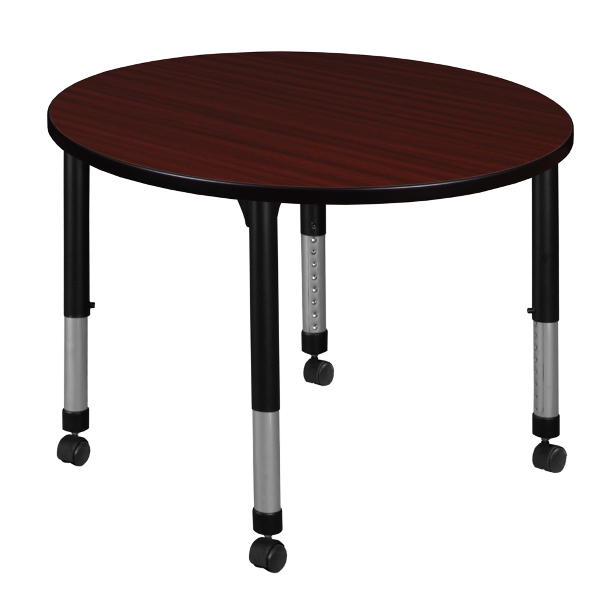 Mobile Activity Table Regency Kee 42 in. Round Height Adjustable Mobile Classroom Activity ...