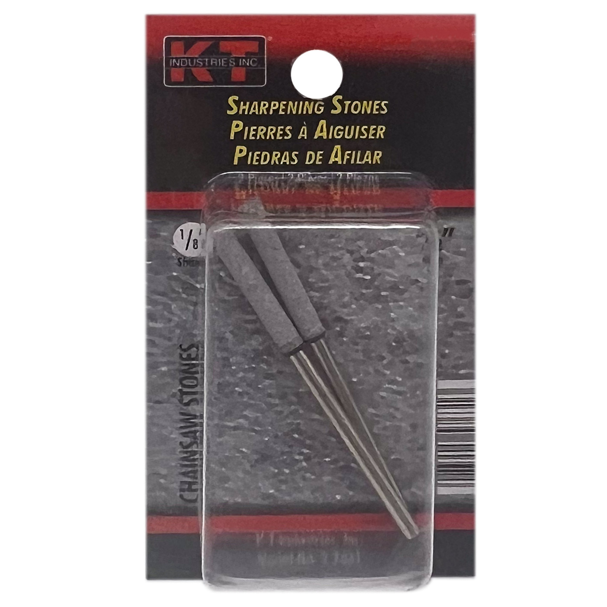 K-T Industries Chainsaw Sharpening Stone — 2-Piece, 5/32in. x 1/8in. Shaft, Model# 5-7631