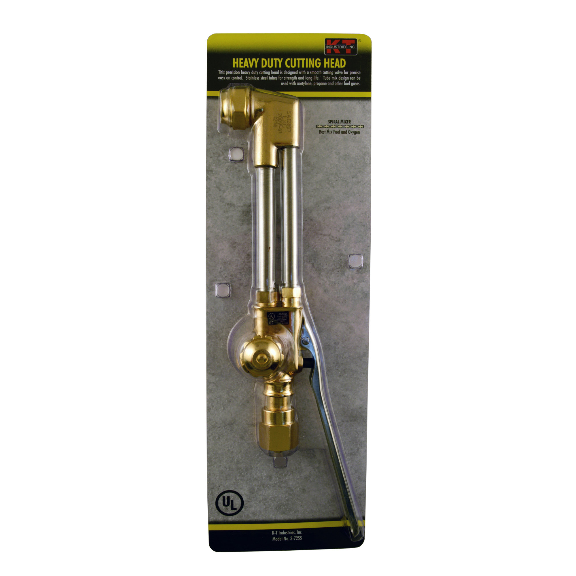 K-T Industries Heavy-Duty Cutting Attachment — Stainless Steel Tubes, Die-Forged Brass Head, Model# 3-7255