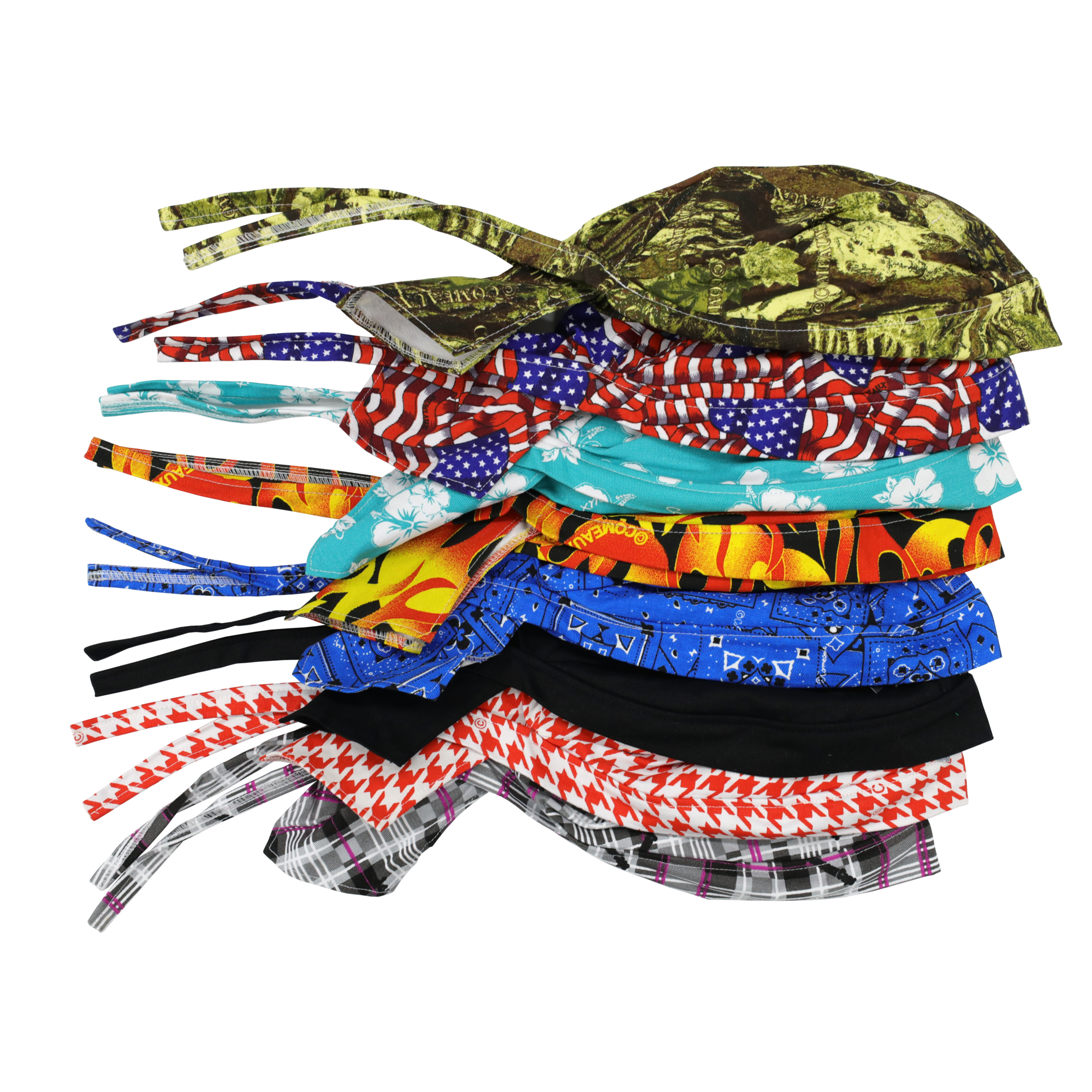 K-T Industries Welding Bandana — 100% Cotton, One Size Fits All, Various Prints, Model# 4-3130