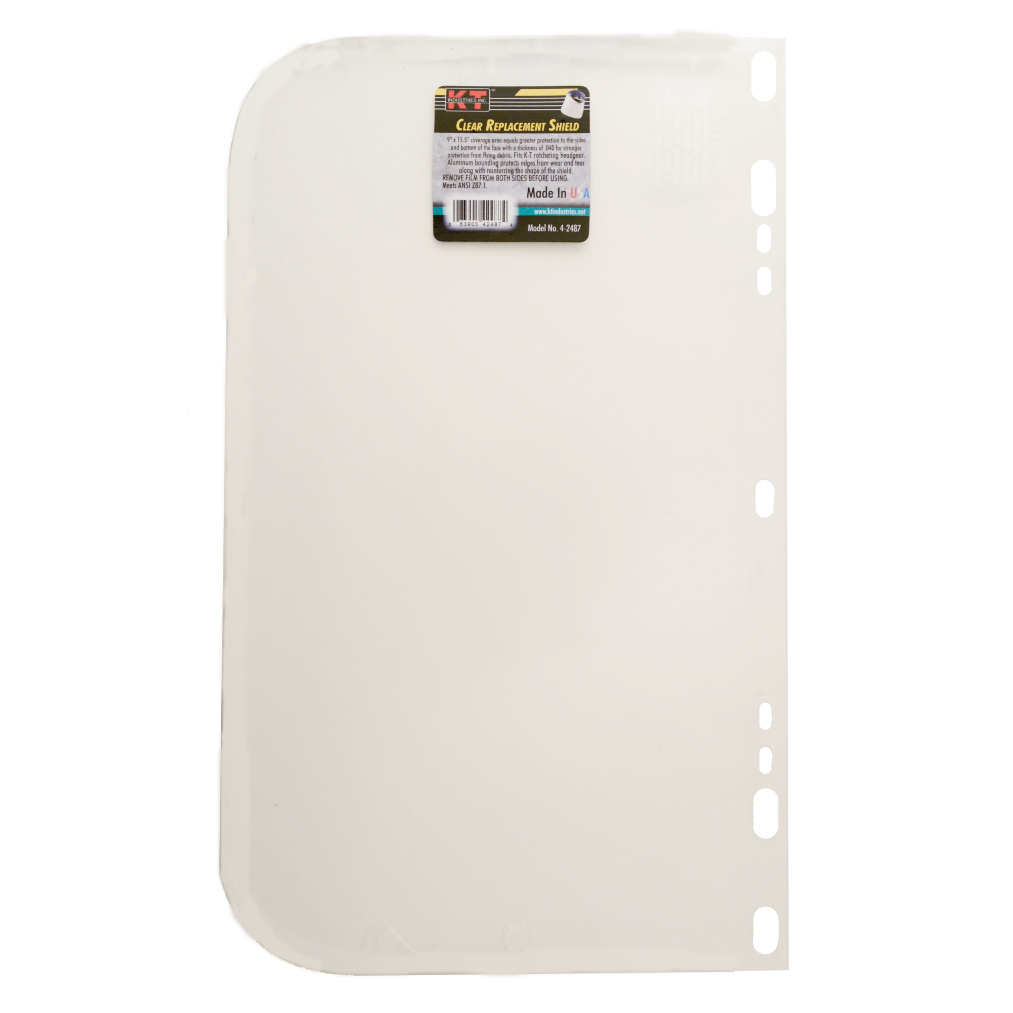 K-T Industries Clear Shield — 9in. x 15.5in., Aluminum Bound, Model# 4-2480