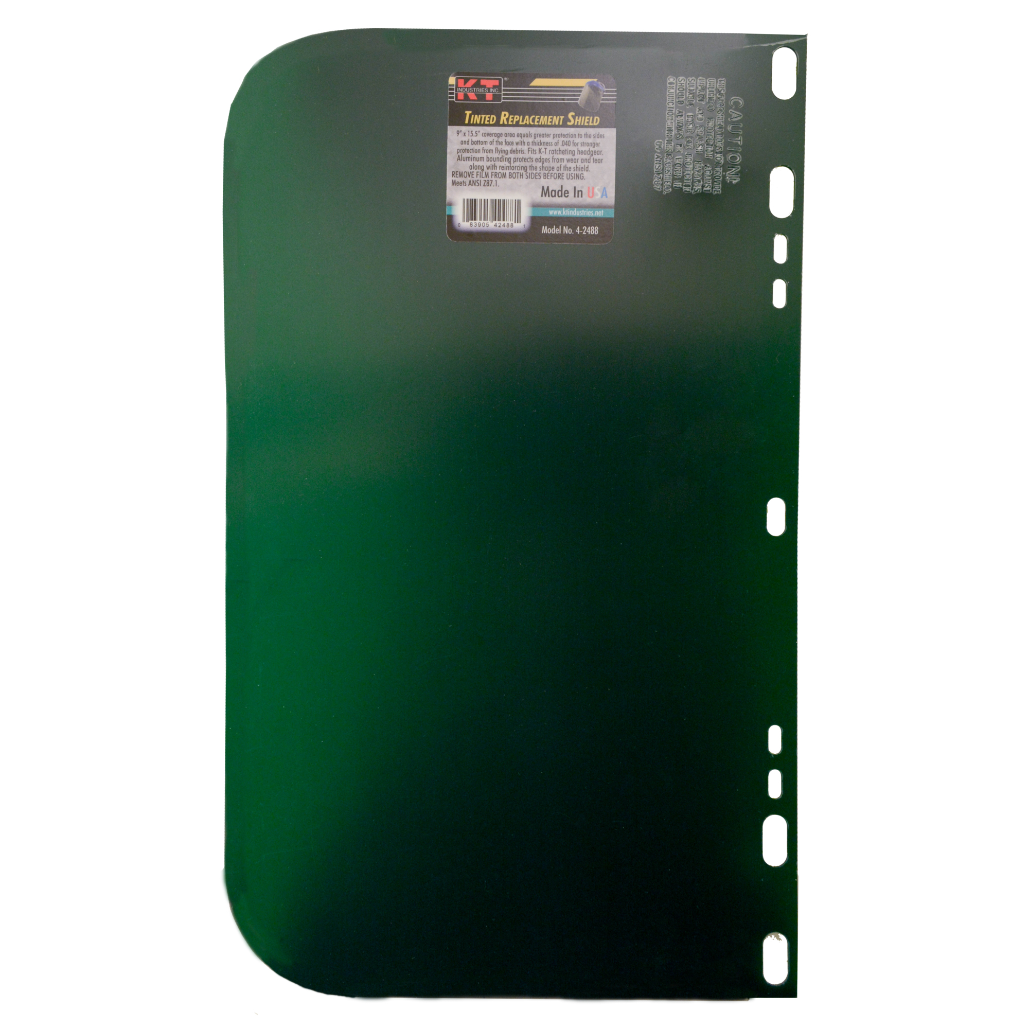 K-T Industries Tinted Replacement Window — 9in. x 15.5in., Green, Model# 4-2481