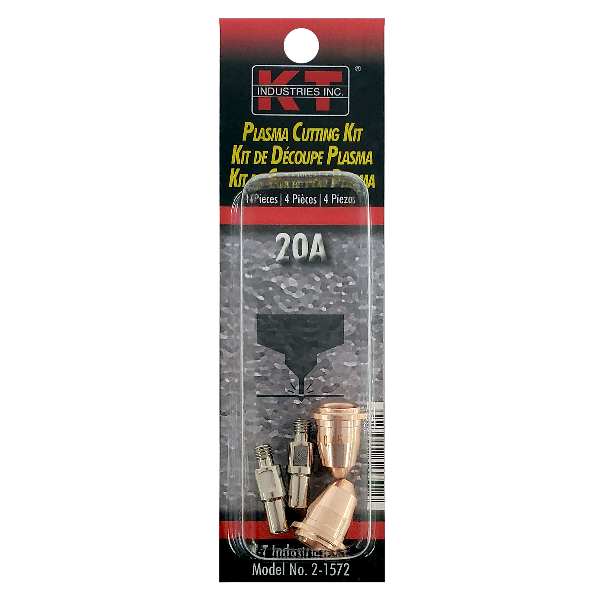 K-T Industries Plasma Cutting Kit — Tips and Electrode, Compatible with Plasma 20, Model# 2-1572