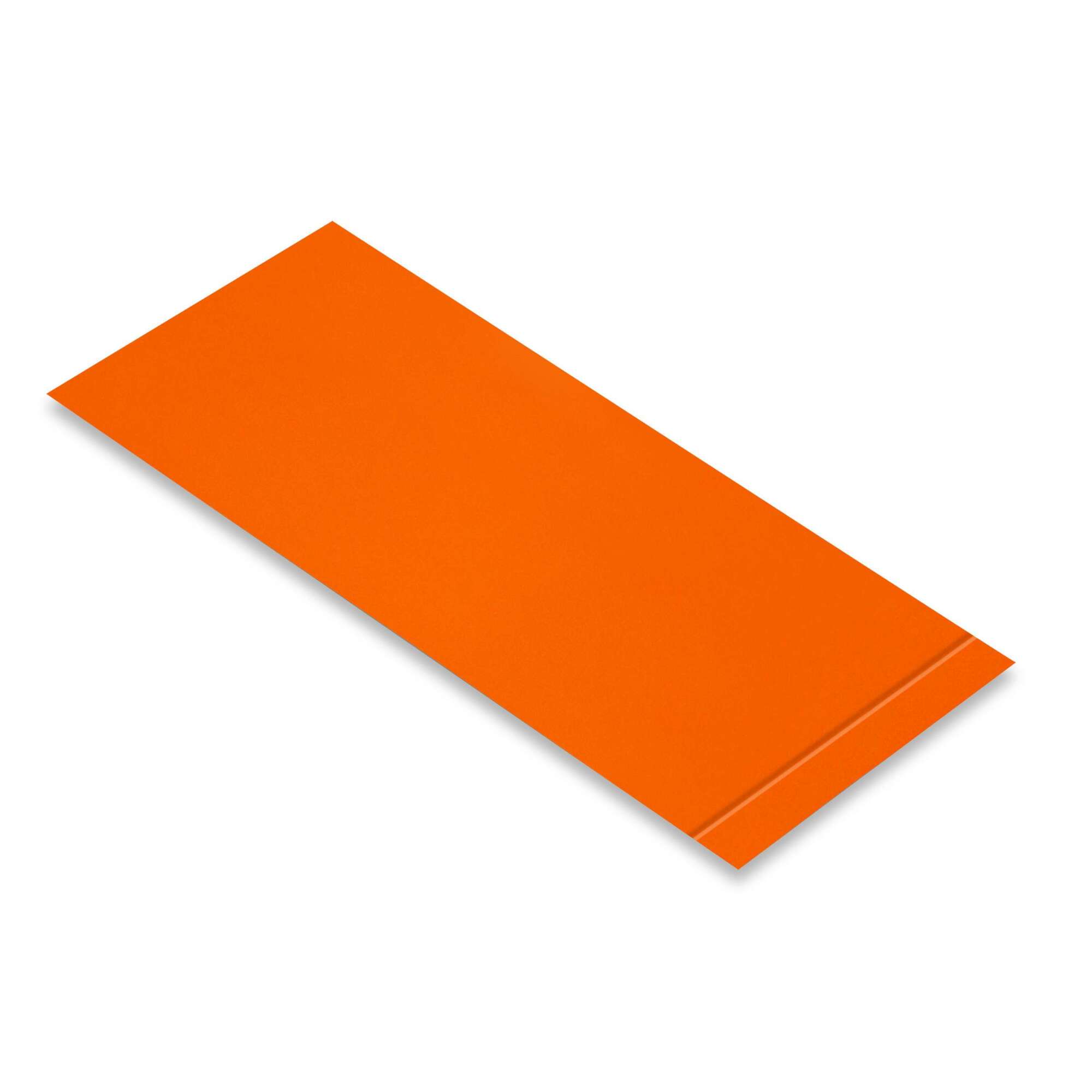 Mighty Line Peel-and-Stick Safety Floor Tape Segments — 3in. x 10in., 100 Pcs, Heavy-Duty Vinyl, Orange, Model# 3STRIPO10