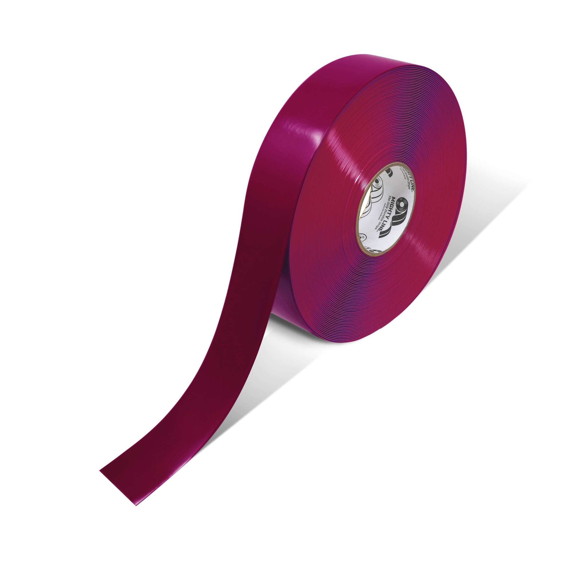Mighty Line Solid Color Tape — 2in. x 100ft., 50 Mil, Vinyl, Peel and Stick, Purple, Model# 2RP