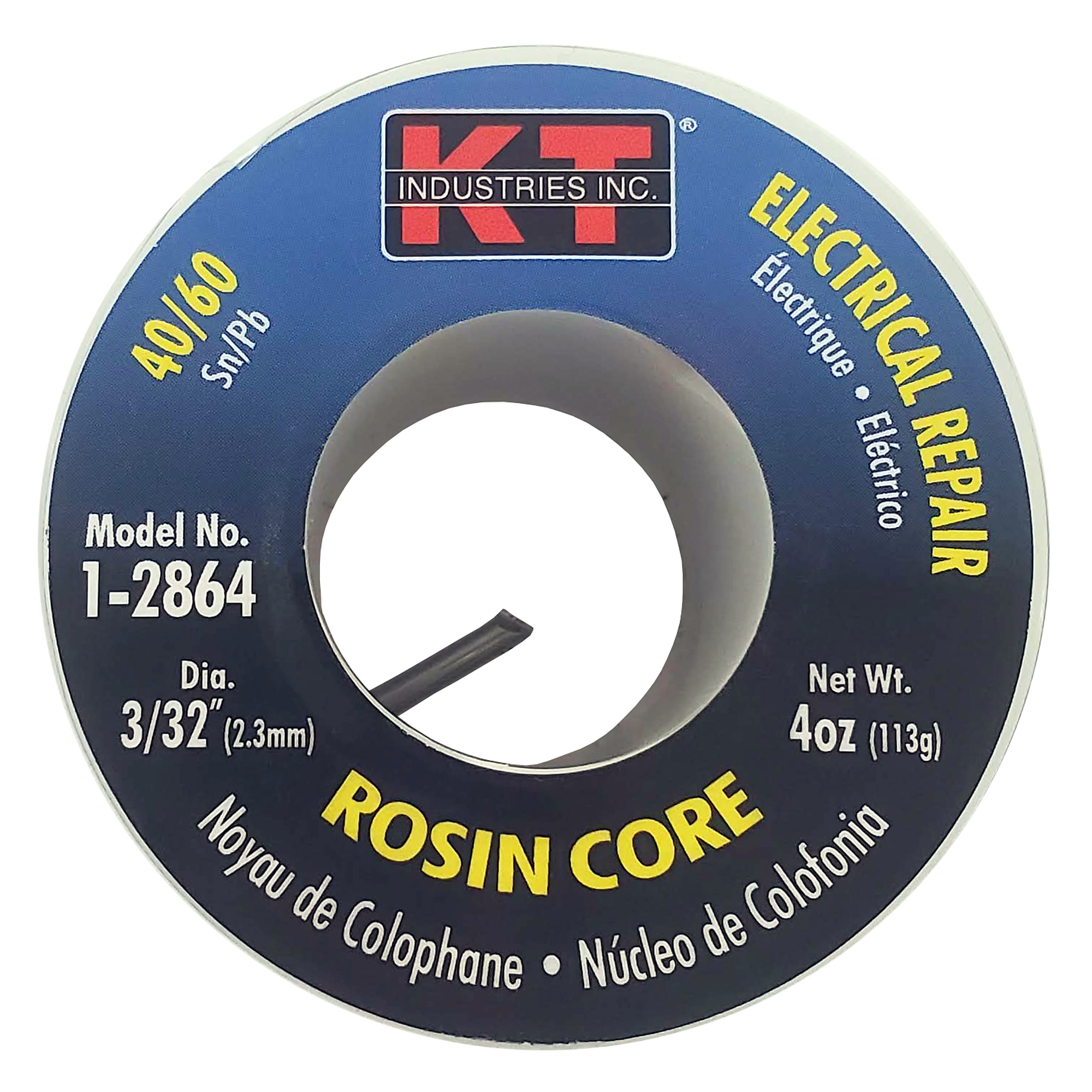 K-T Industries Rosin Core Solder — 40/60, 0.25 Lb., Model# 1-2864