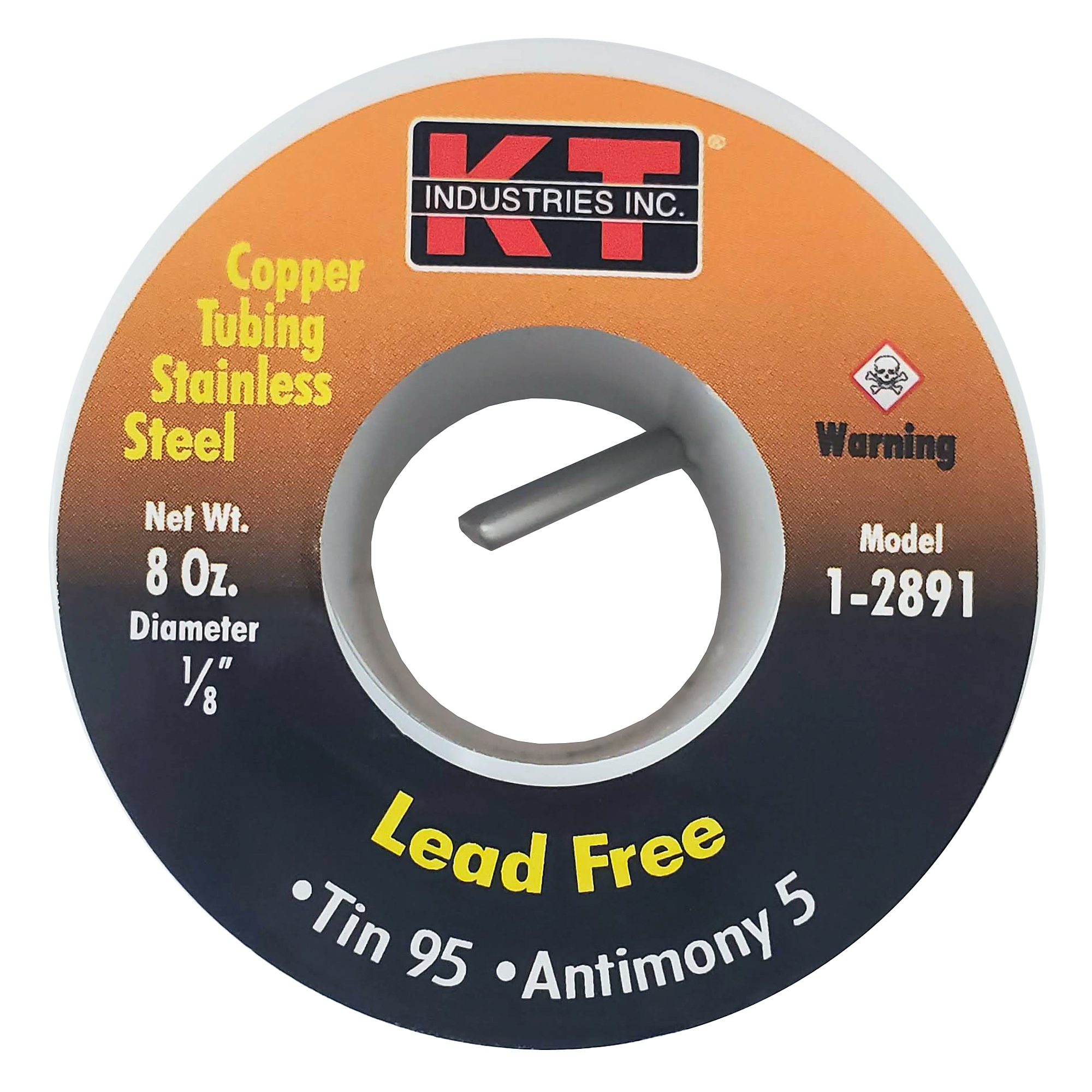 K-T Industries Lead-Free Solder — 1/8in. Dia., 1/2 Lb., Model# 1-2891