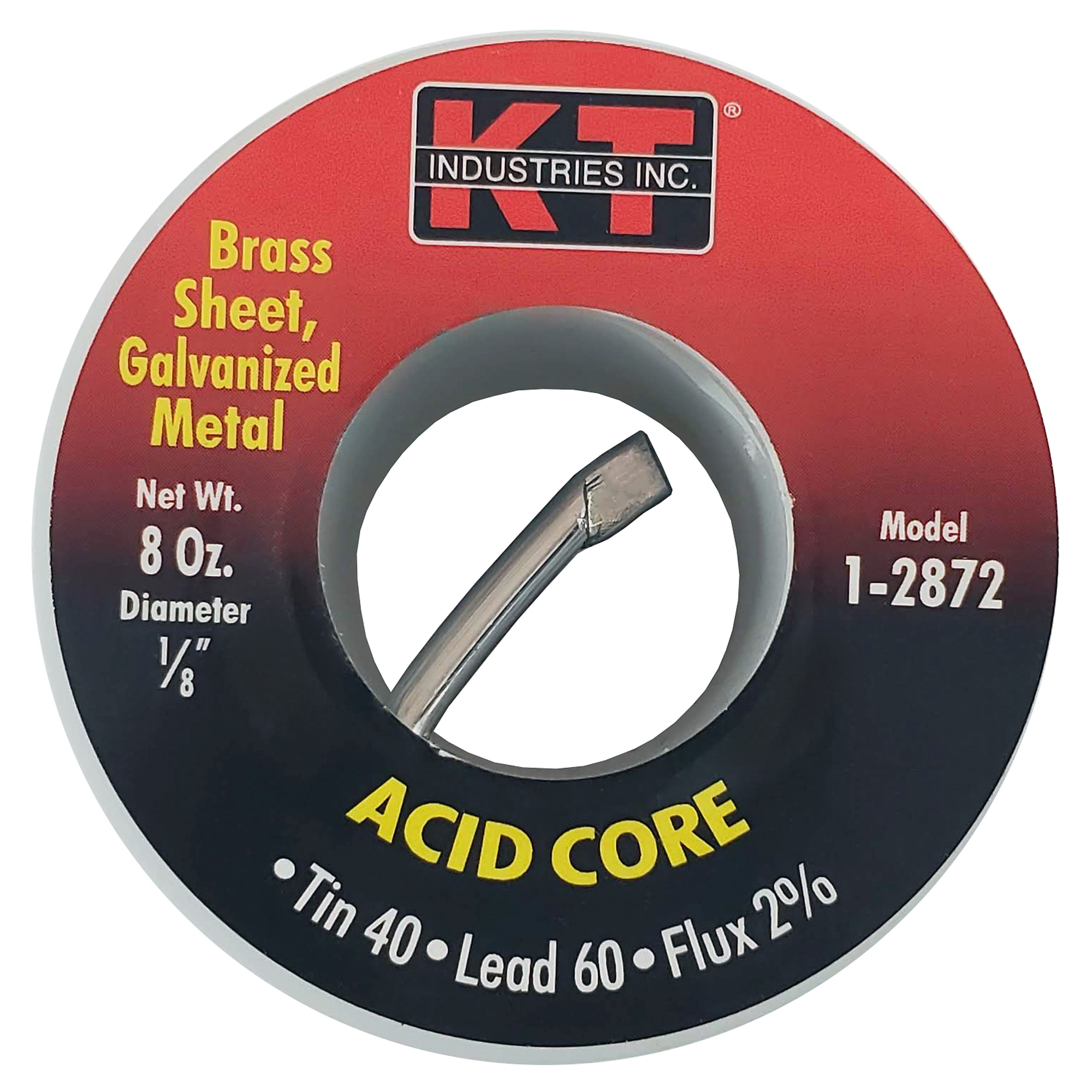 K-T Industries Acid Solder — 40/60, 1/8in. Dia., 1/2 Lb., Model# 1-2872