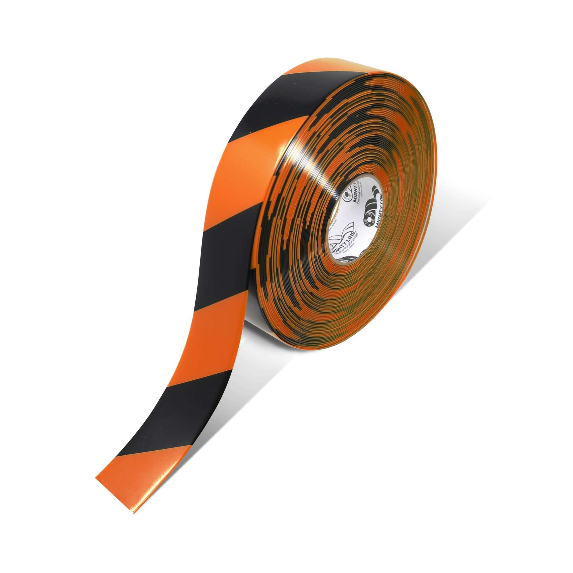 Mighty Line Orange Floor Tape with Black Chevrons — 2in. x 100ft., 50 Mil, Vinyl, Model# 2ROCHV