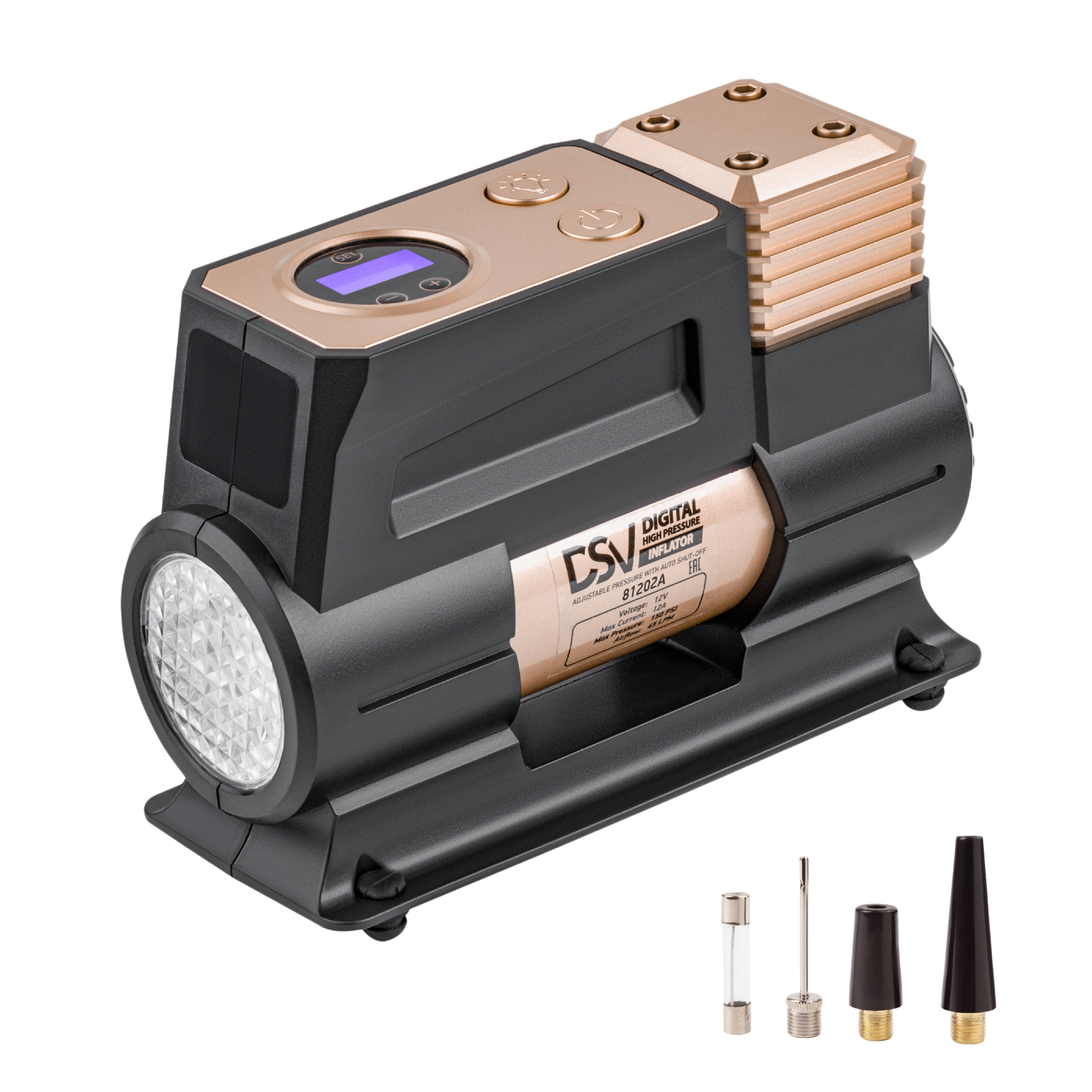DSV Standard Tire inflator, 45 l/min, Model# 81202A
