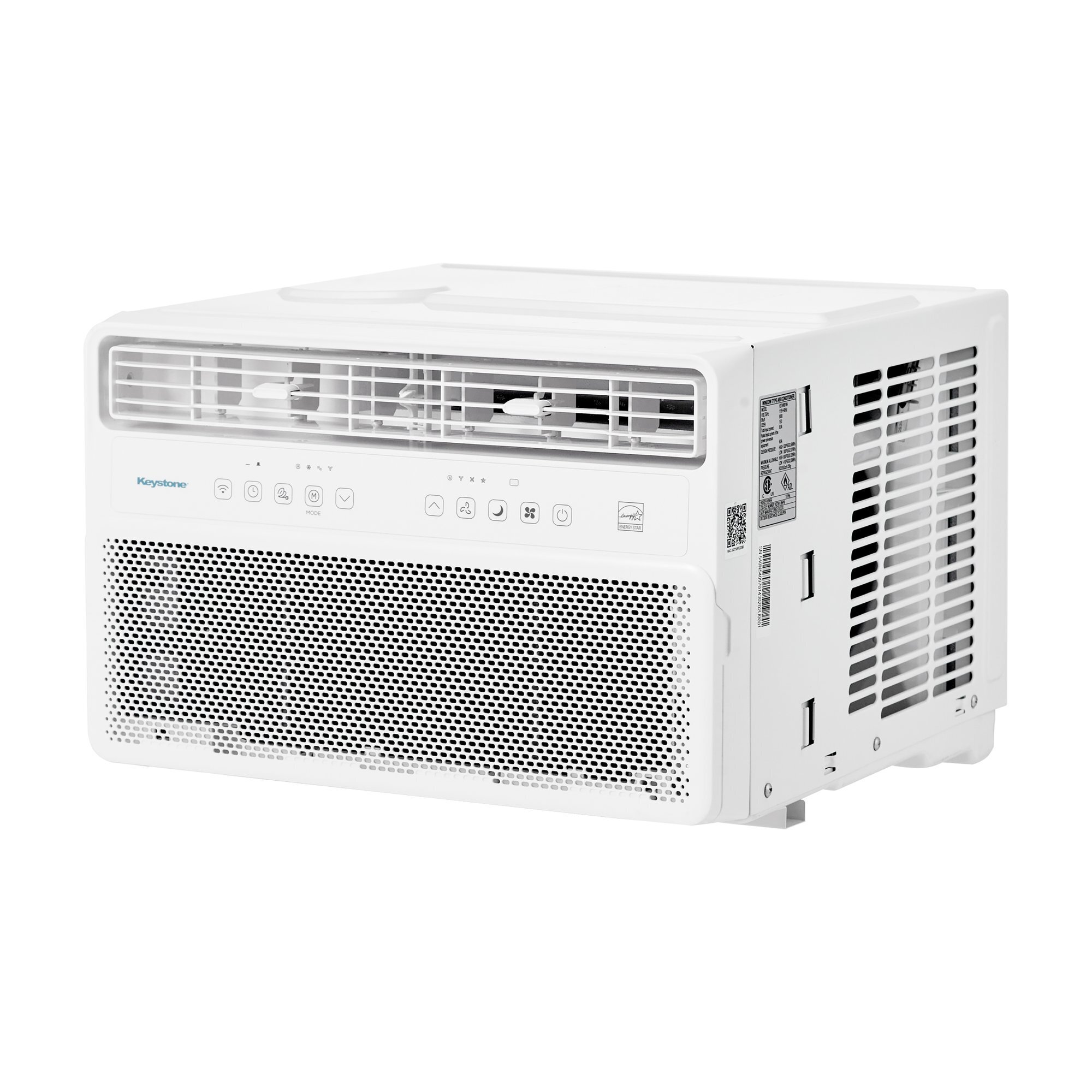 Keystone 12,000 BTU Window-Mounted Inverter Air Conditioner with Remote, 115V, Covers up to 550 sq. ft., Model# KSTAW121WA