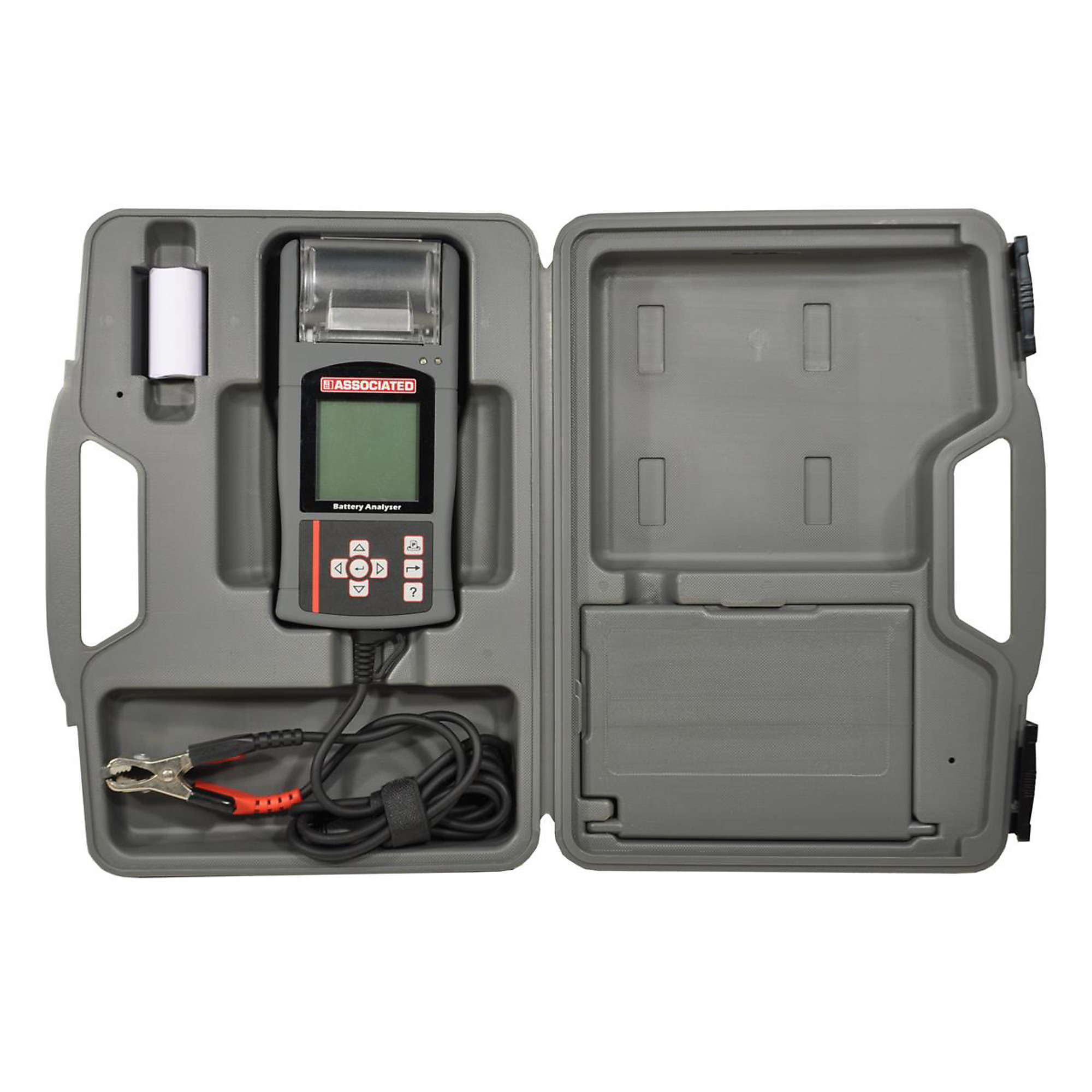 Associated Digital Battery Tester with Printer — 12V, CCA/SAE/DIN/JIS/IEC/EN/CA Ratings, Model# ASO12-1015