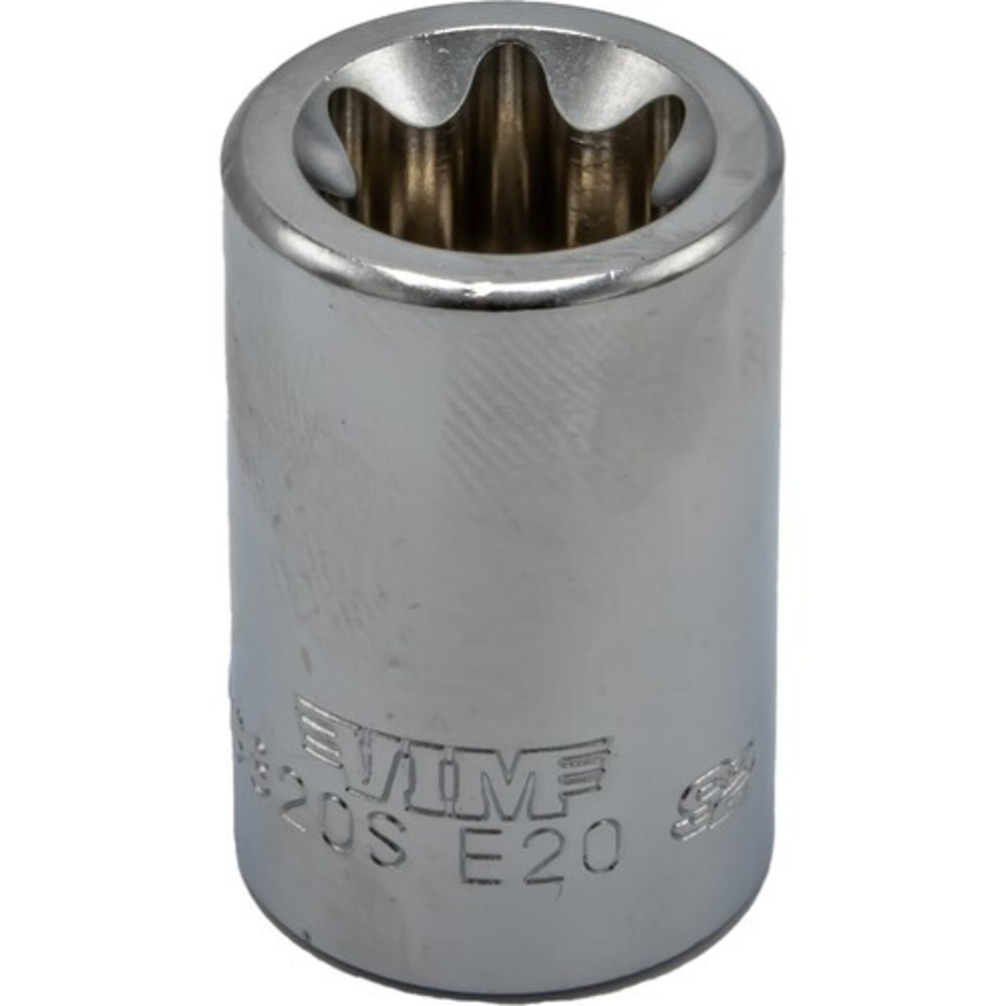 VIM Tools E20 TORX Socket — 1/2in. Square Drive, Satin Chrome, Model# VIMVS820S