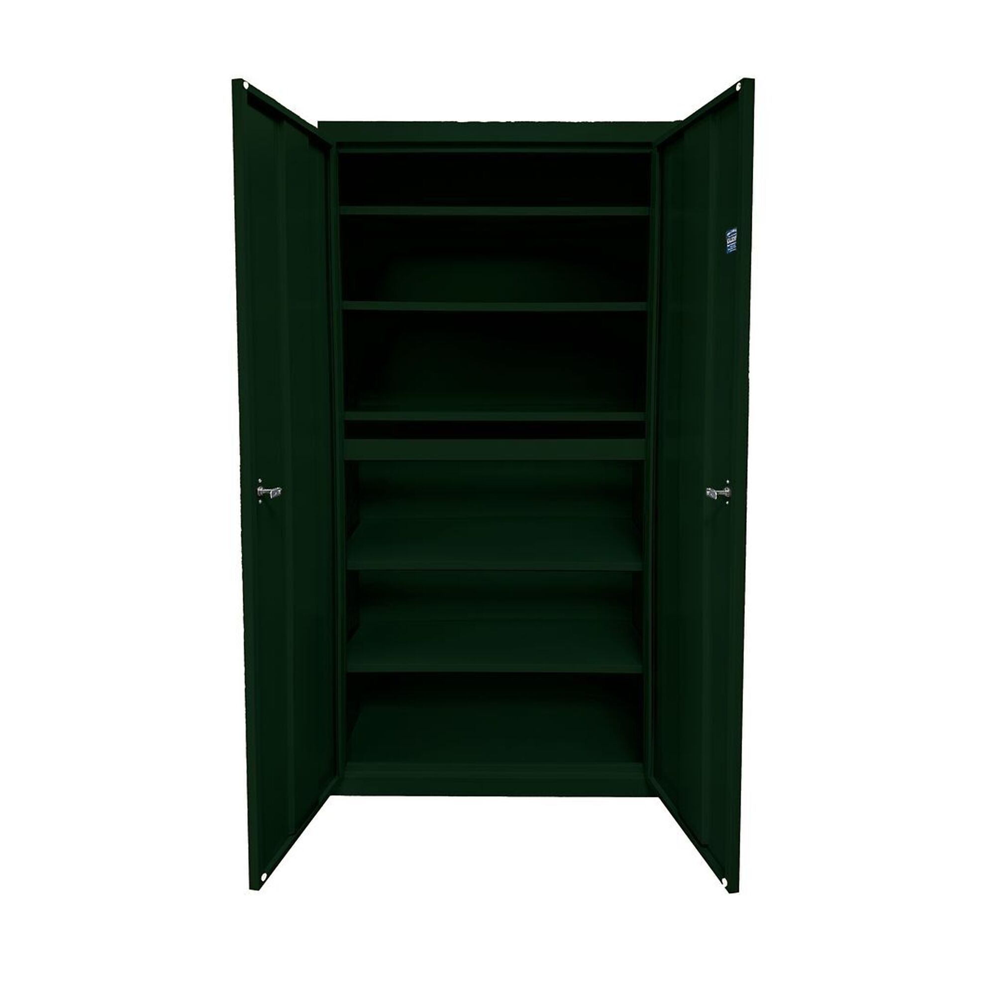 Steel Cabinets USA Storage Cabinet — 36in. x 24in. x 72in., 5 Adjustable Shelves, 160-Lb. Capacity, Hunter Green, Model# UA-362472-5-H GRN