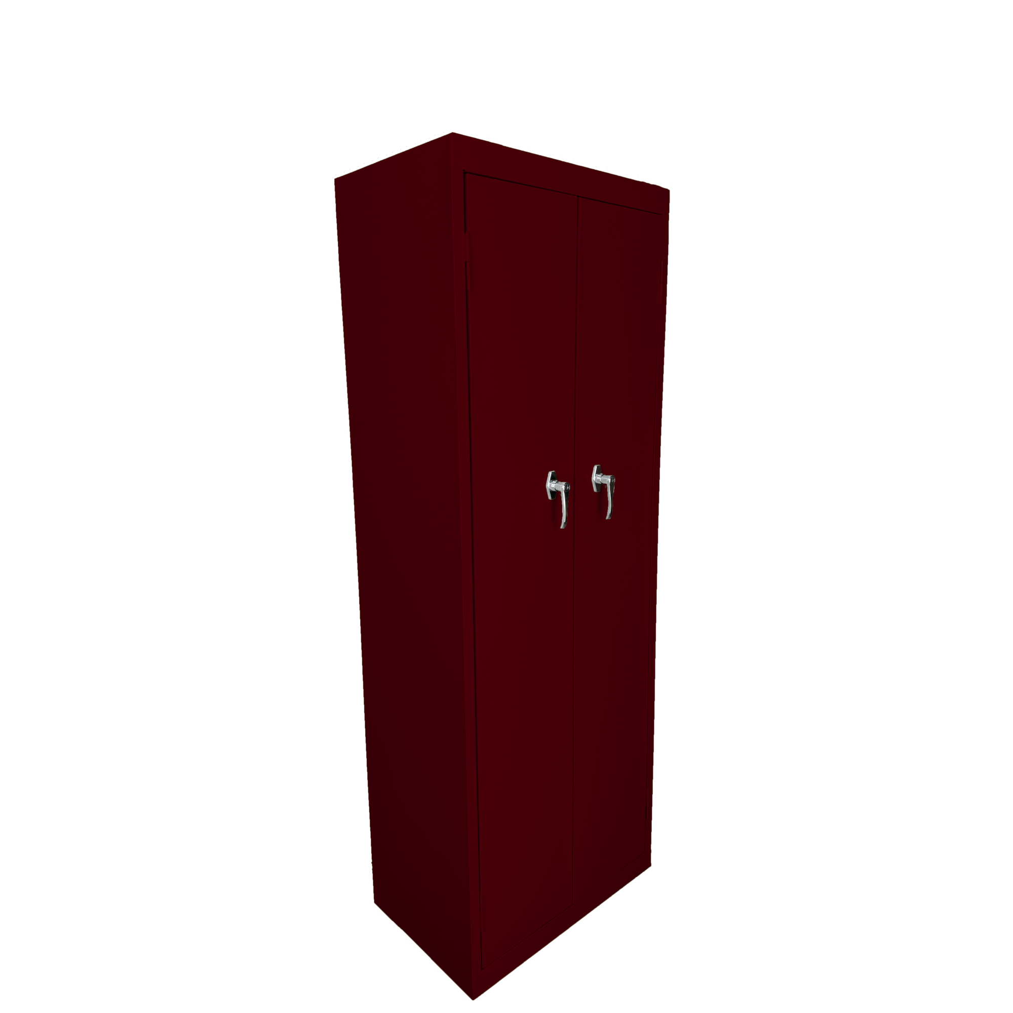 Steel Cabinets USA Basic Utility Cabinet — 24in. x 15in. x 66in., Fixed Shelves, Wine Red, Model# FS-246-WR