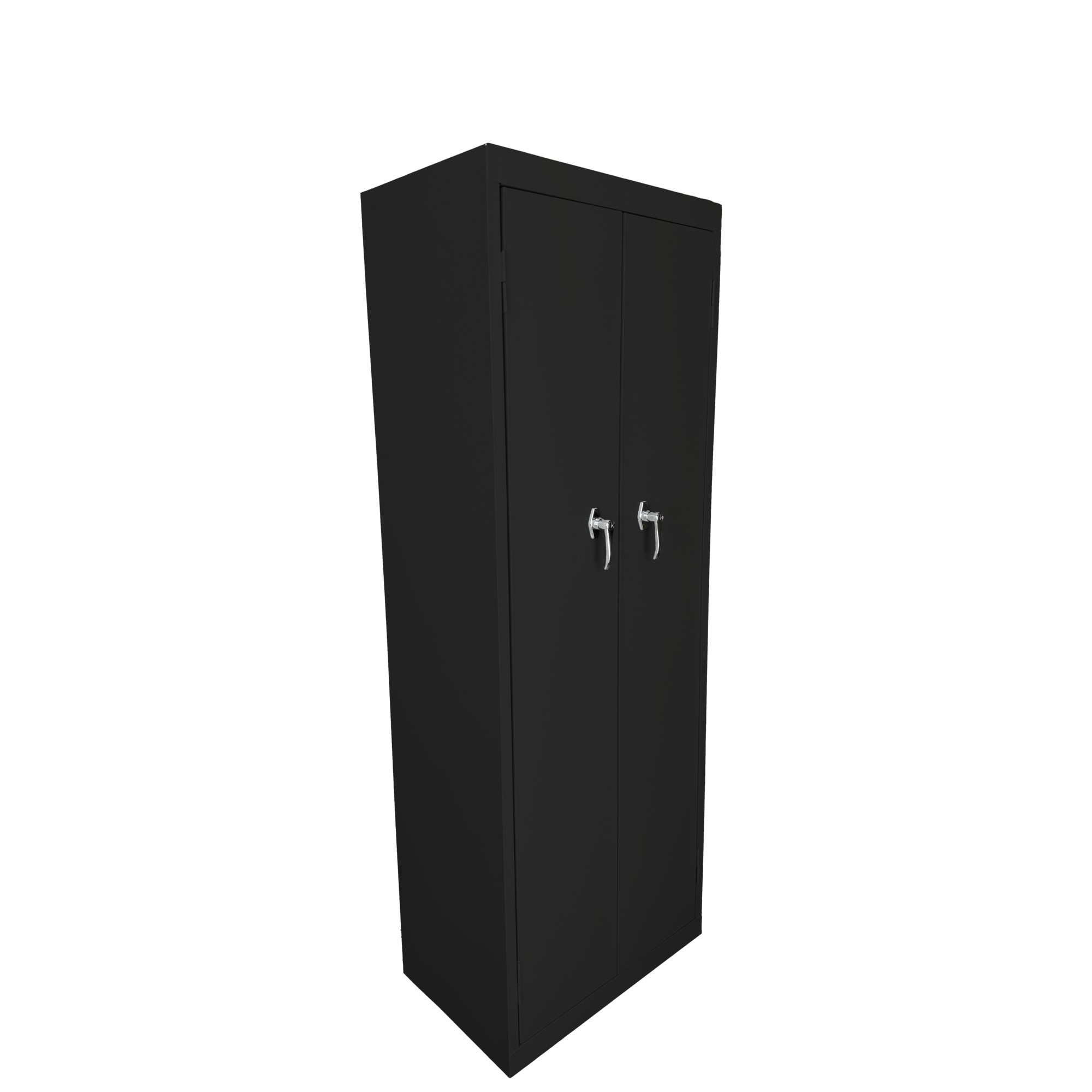 Steel Cabinets USA Utility Cabinet — 24in. x 15in. x 66in., 4 Fixed Shelves, Black, Model# FS-246-B