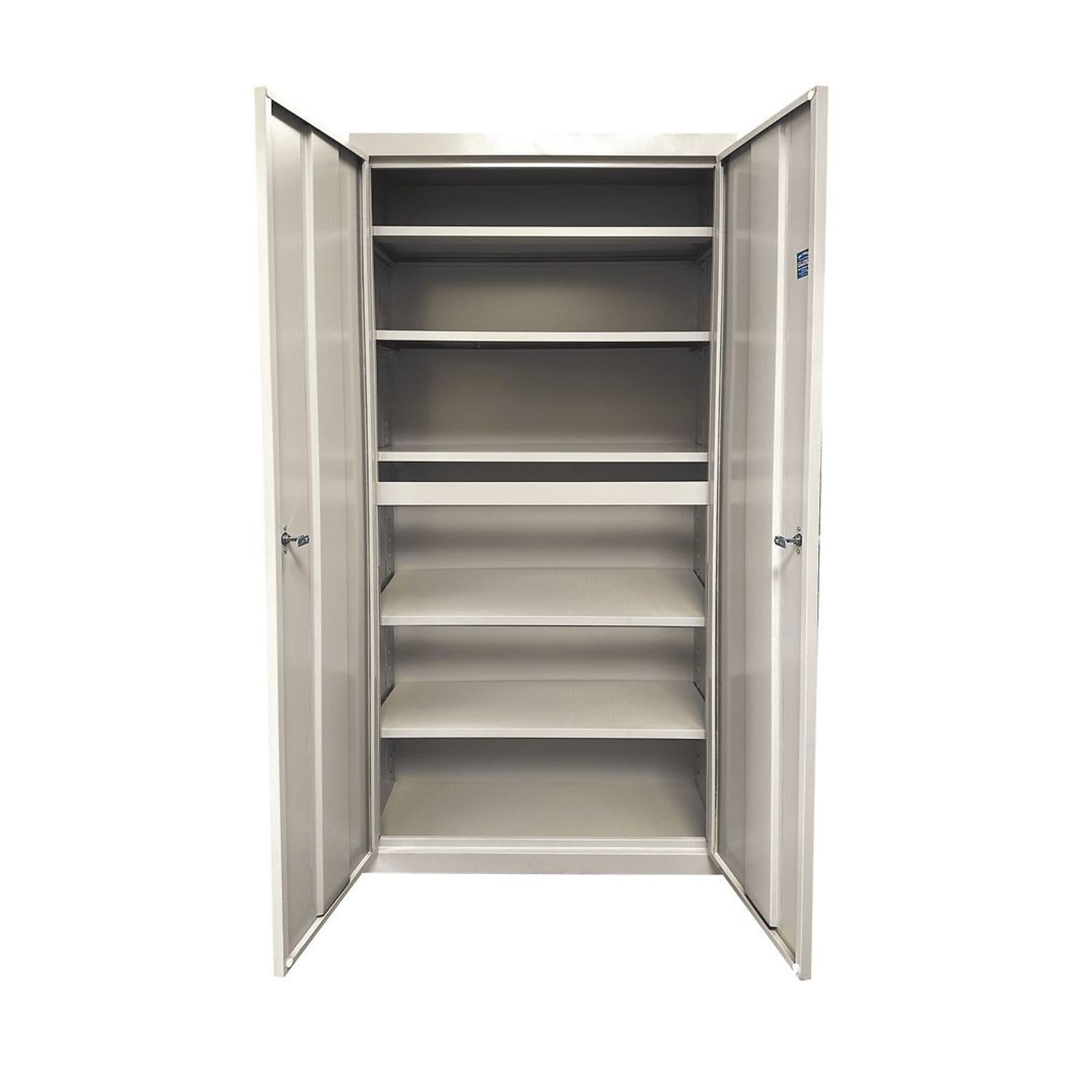 Steel Cabinets USA Storage Cabinet — 24in. x 18in. x 72in., 5 Adjustable Shelves, 160-Lb. Capacity, Putty, Model# UA-241872-5-P